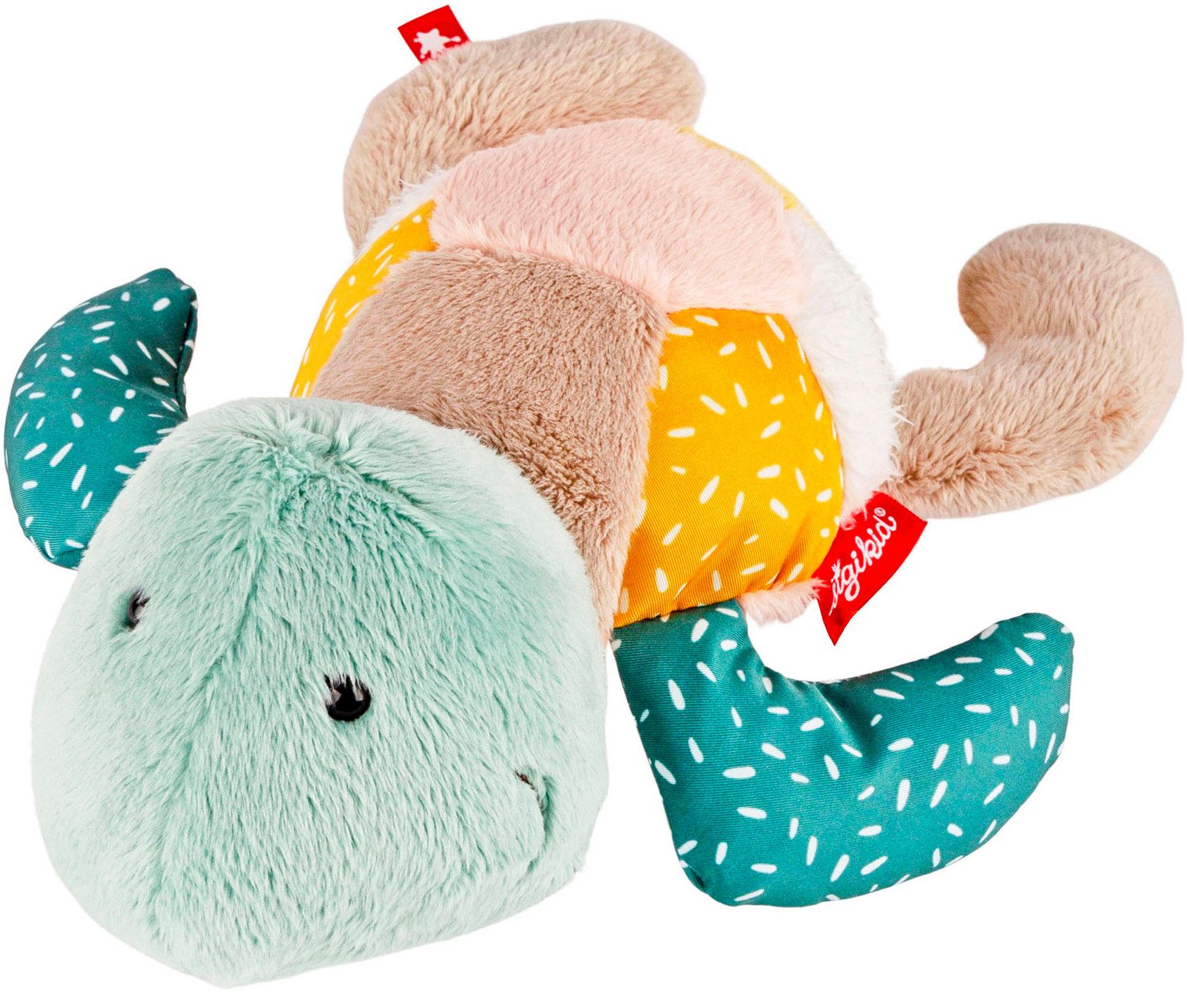 Sigikid Kuscheltier Patchwork Sweety Yellow, Schildkröte