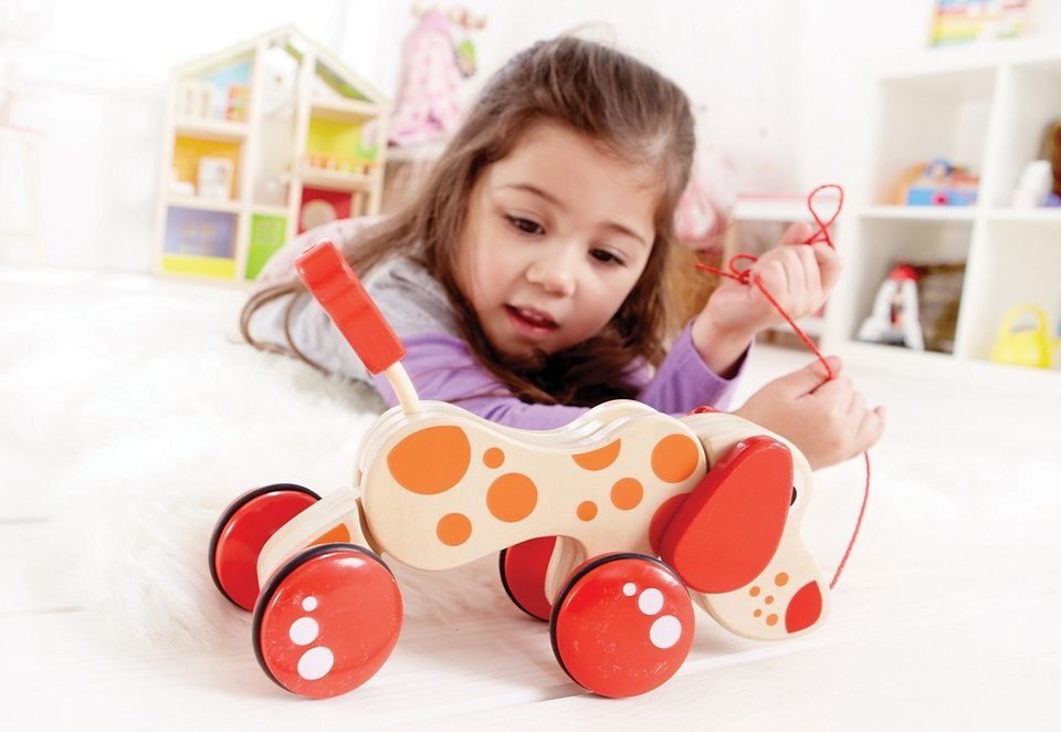 Hape Nachziehtier Hündchen Puppy, Fördert Feinmotorik, Koordination und Vorstellungskraft – Bild 5 von 5