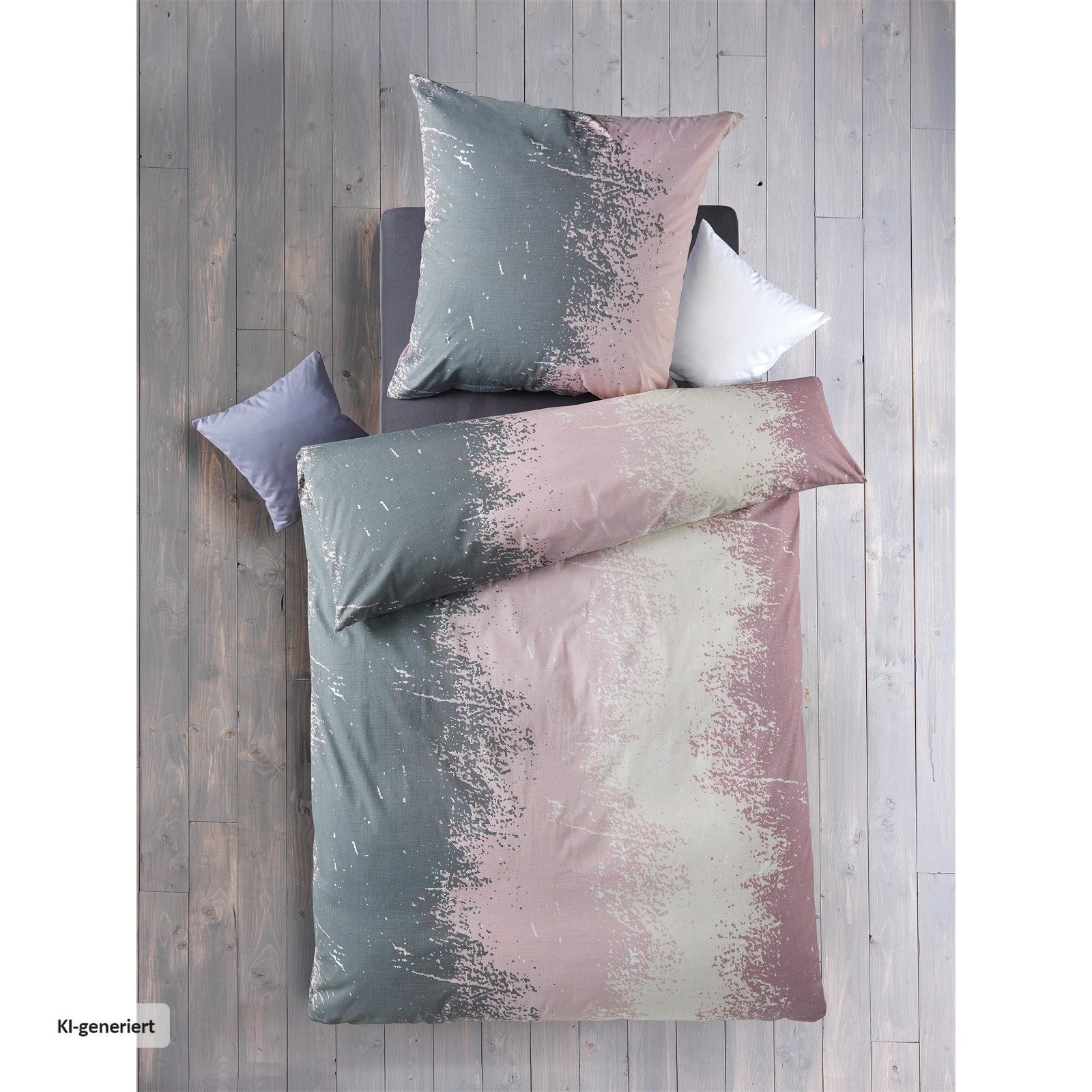 HTI-Living Bettwäsche Baumwoll-Bettwäsche 135 x 200 2 teilig, 100% Baumwolle, 1 teilig, glatt und hautfreundlich