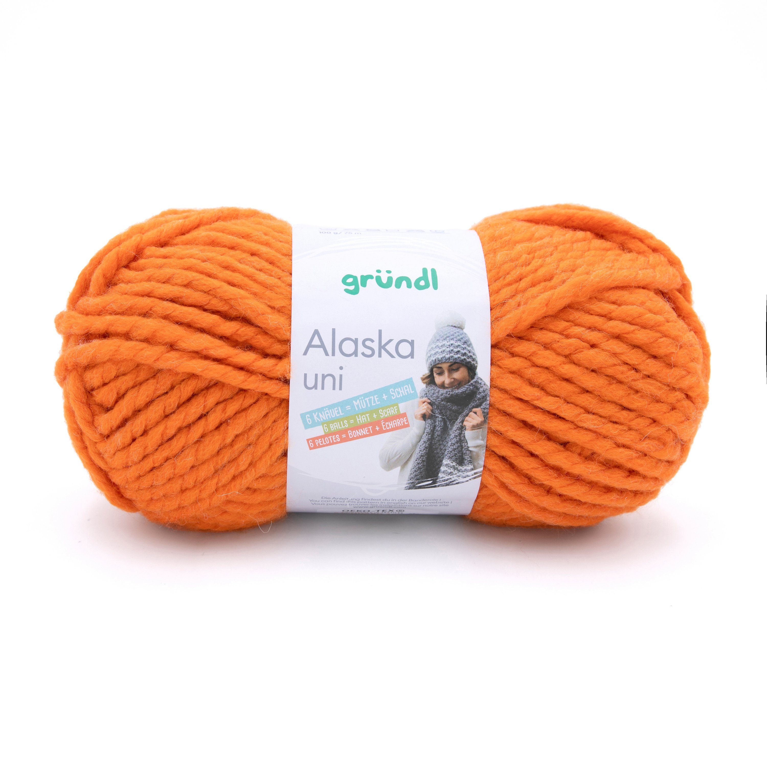 Gründl Alaska uni Häkelwolle, 100 g