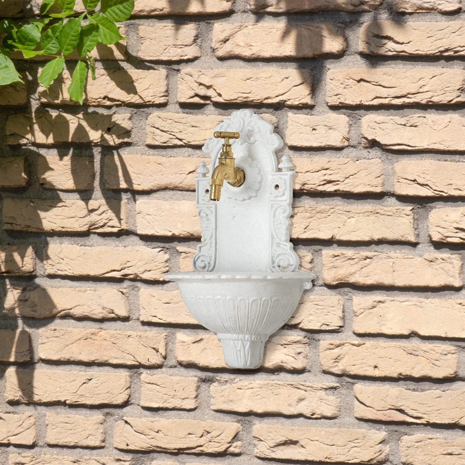 Moritz Dekofigur Garten Waschbecken Wand Wasserhahn günstig online kaufen
