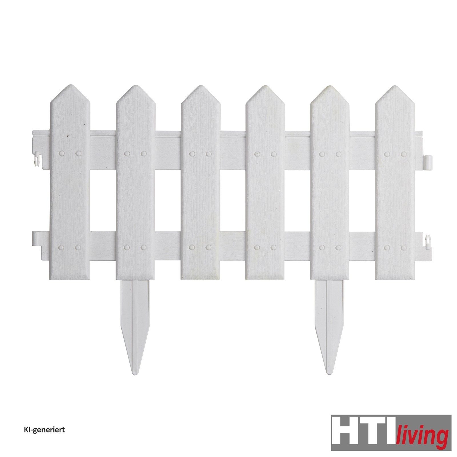HTI-Living Beetbegrenzung Zierzaun Palisaden Nessa, LxH: 40x29.5 cm, Set, 4 Zaunelemente, Beeteinfassung Beetbegrenzung