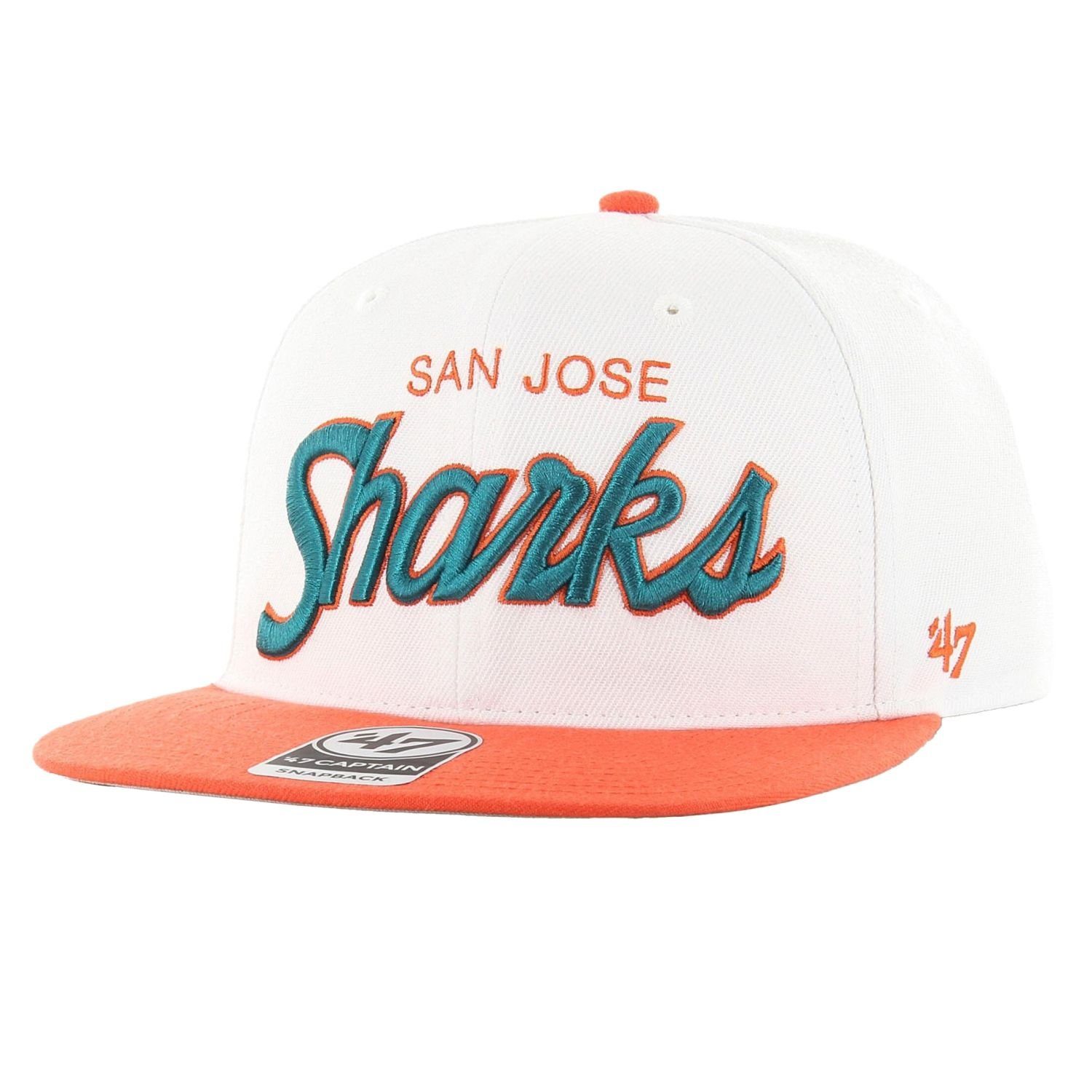Captain Cap SHOT Brand '47 Jose Sharks Snapback SURE San