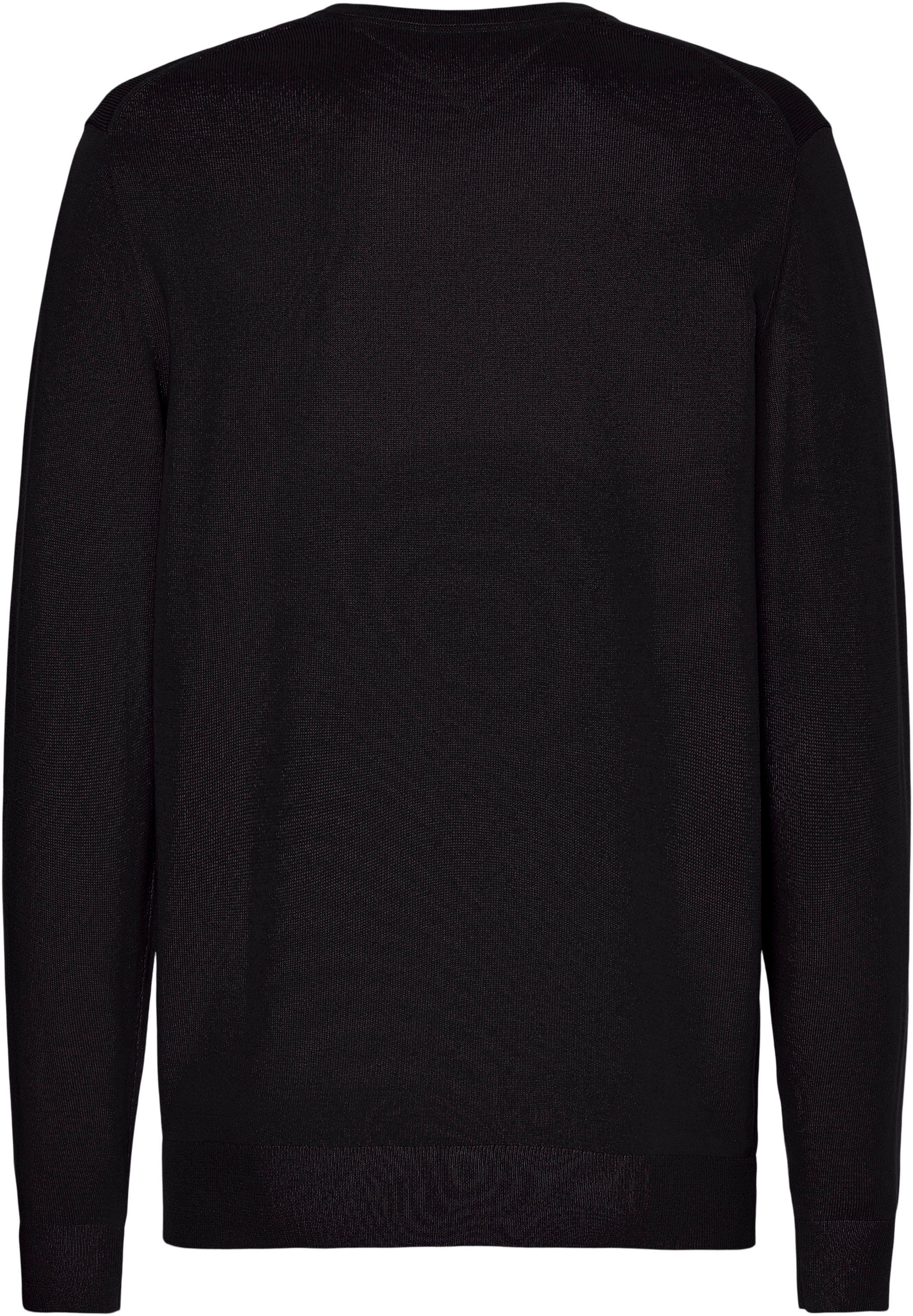 Tommy Hilfiger Big & Tall V-Ausschnitt-Pullover BT-WCC ESSENTIAL V NECK-B Große Größen mit Logostickerei