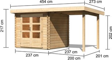 Karibu Gartenhaus Bastrup 2, BxT: 455x273 cm, (Set)