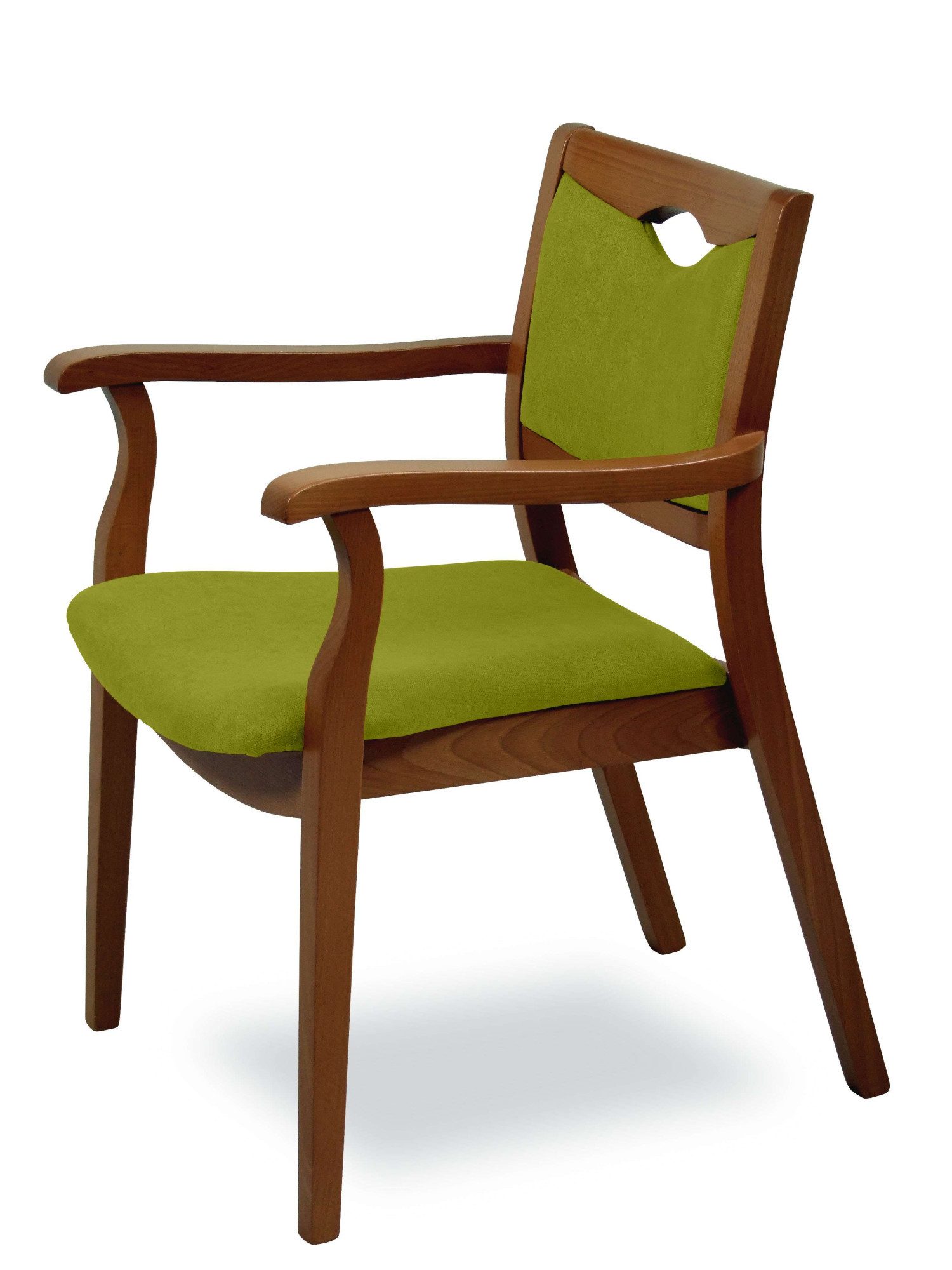 Home affaire Armlehnstuhl London, Stuhl, Komfortsessel, 3 Gestellfarben, Made in Italy (1 St), Extra-komfortabel, ergonomisch, fleckenabweisendes Gewebe, Massivholz