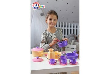 Technok Kinder-Küchenset Spielzeug Geschirrset, Korb, Wasserkocher, Topf, Bratpfanne Art. 4449, (26-tlg)