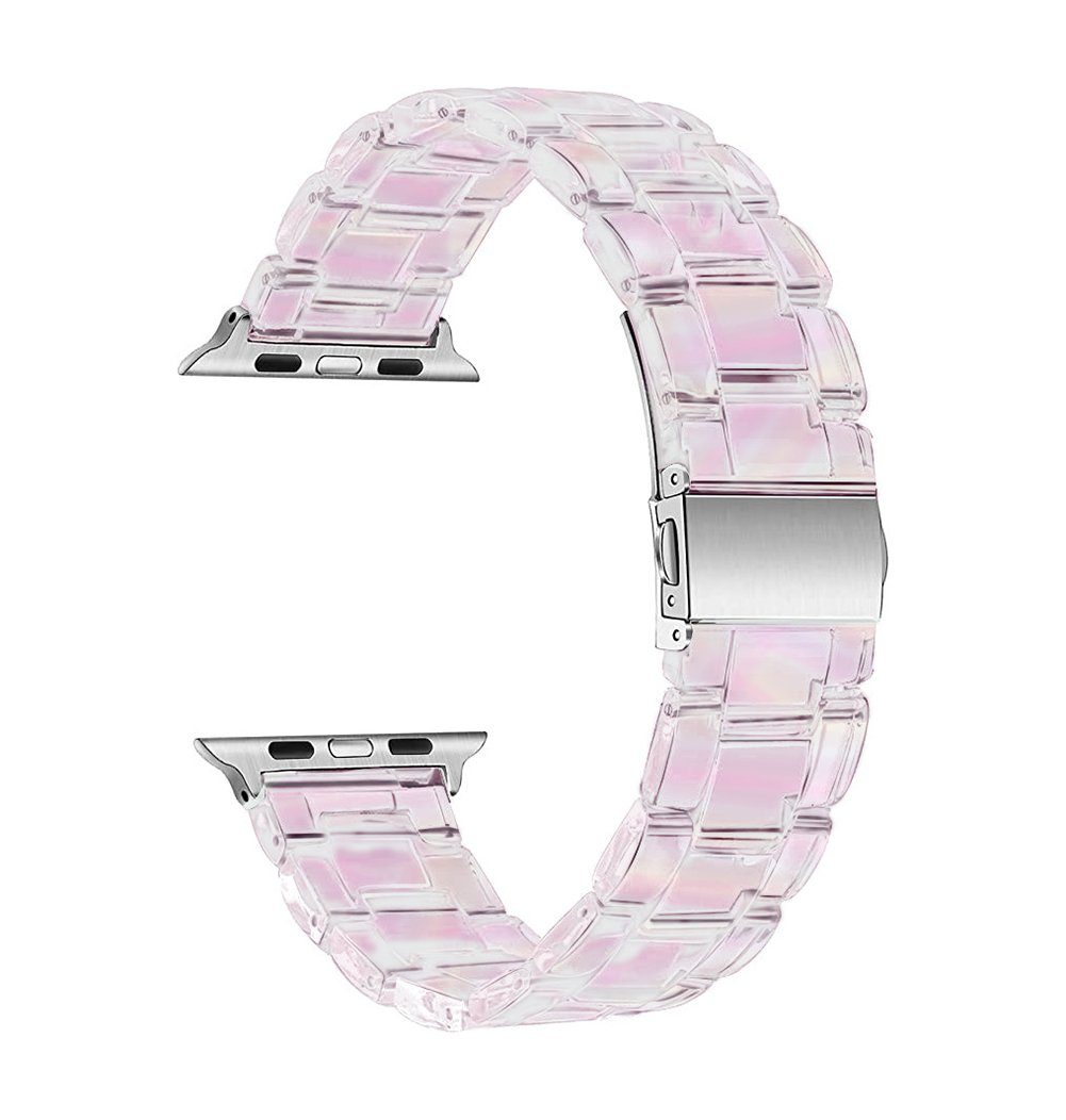 7 SCRTD Armband Smartwatch-Armband 45mm, mit Apple watch 41mm, Watch Kompatibel 7 armband 45mm watch apple 38mm 40mm Rosa apple