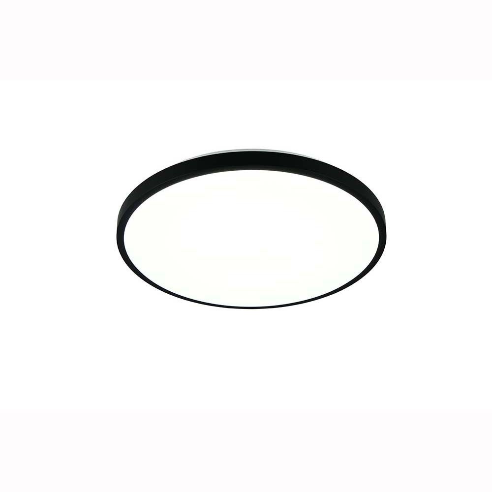 Reality Leuchten LED Deckenleuchte, LED-Leuchtmittel fest verbaut, Kaltweiß, Warmweiß, Neutralweiß, Tageslichtweiß, Farbwechsel, LED Deckenleuchte Deckenlampe Wohnzimmerlampe schwarz Dimmbar
