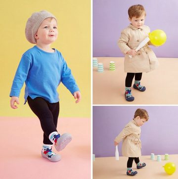 Attipas Ergonomische Baby Lauflernschuhe - Kinder Hauschuhe Barfußschuhe Lauflernschuh Barfussschuhe, Sockenschuhe, hausschuhe