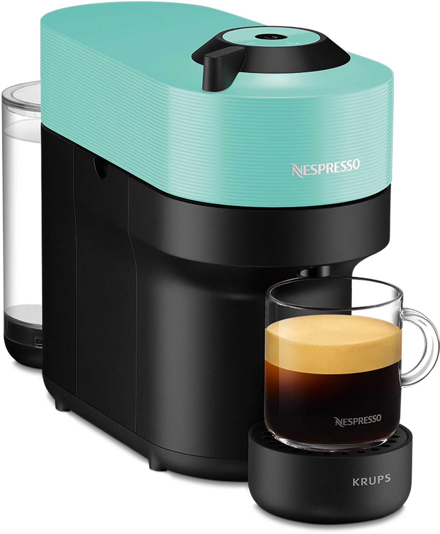 Kapselerkennung, Pop Tassengrößen Nespresso XN9204 aut. Krups, ml 560 von Kapselmaschine Kapazität, One-Touch, 4 Vertuo