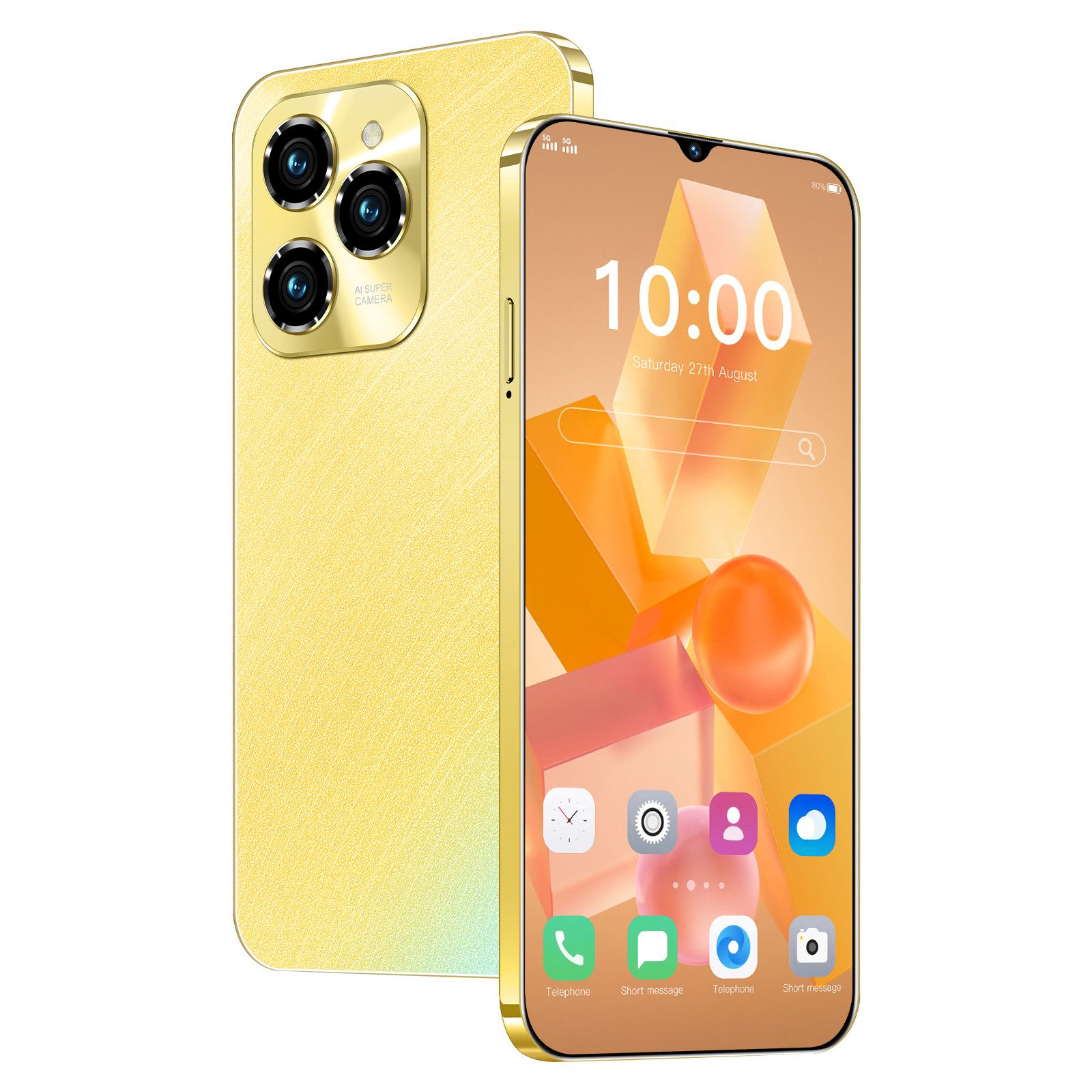 HT Smartphone Handy (8 MP Kamera, 6,3-Zoll-Bildschirm, 2GB RAM+16GB ROM, 3000mAh Akku)