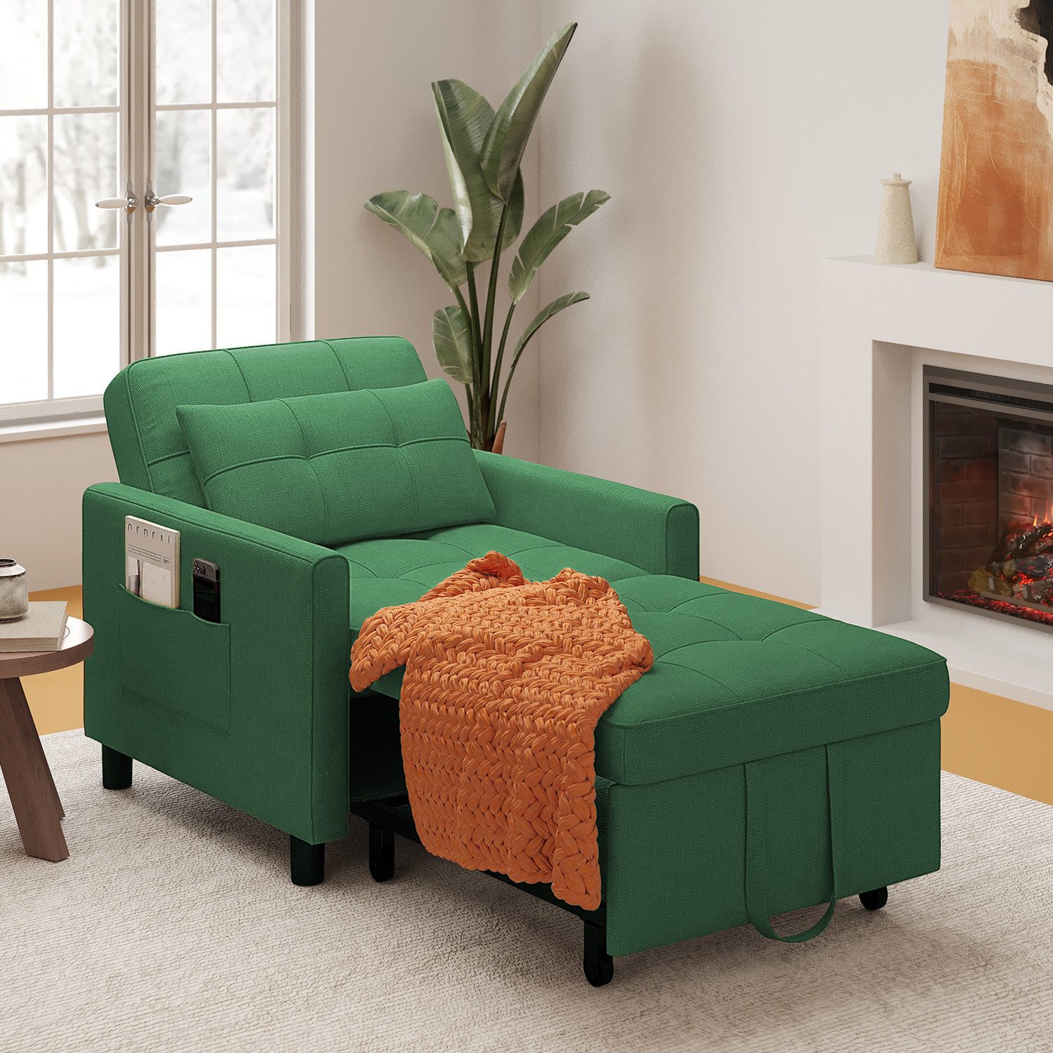 Bealife Relaxsessel 3 in 1 Klappsessel, Schlafsessel, Liegesessel, 175 cm, Verstellbare Rückenlehne