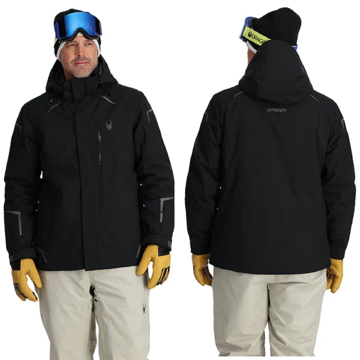 Skijacke Spyder Copper Jacket Herren Skijacke Winterjacke Jacke 38SA075334-BLK