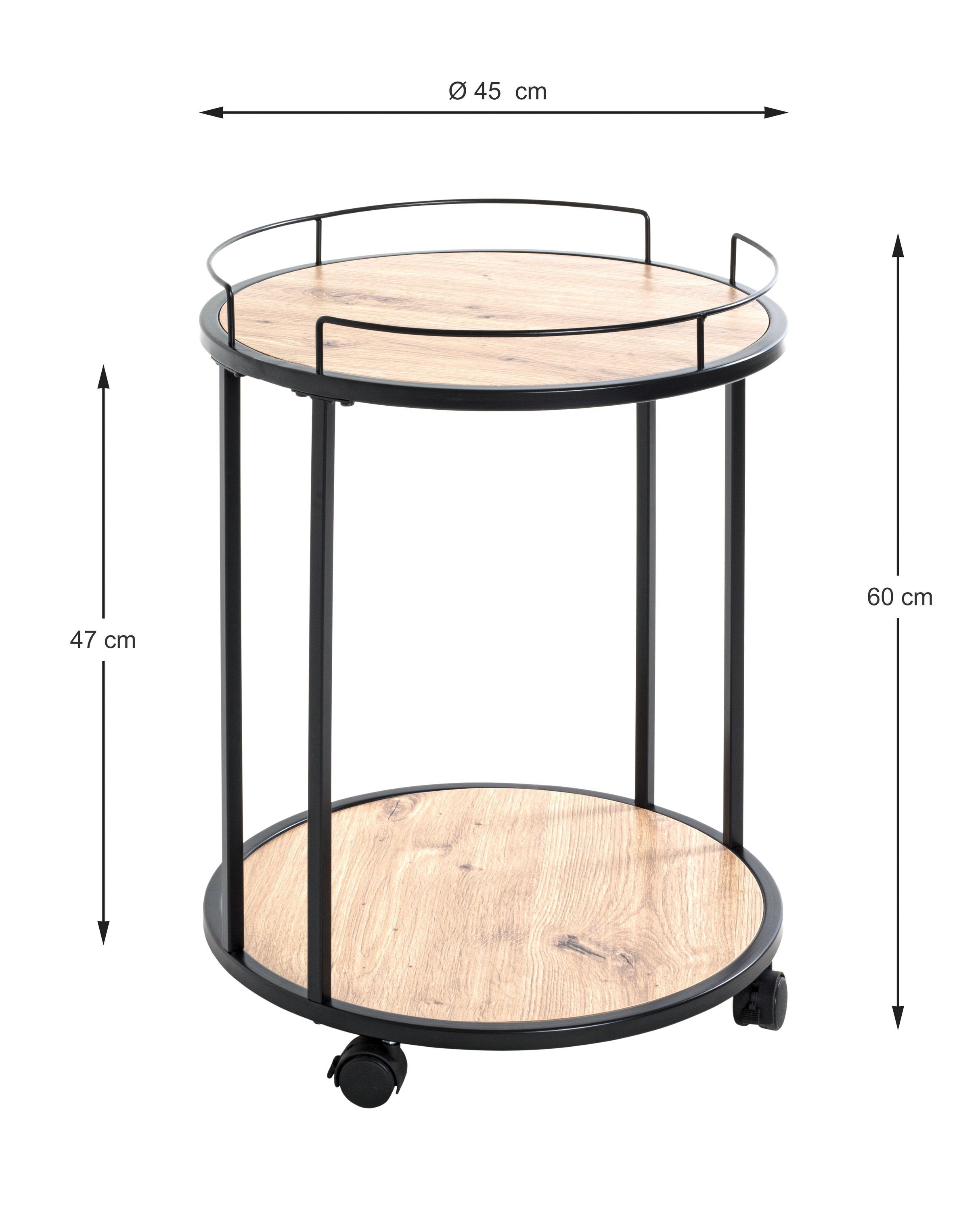 Beistelltisch, HAKU (DH HAKU 45x60 cm) Möbel bunt cm Beistelltisch Beistelltisch 45x60 DH Kaffeetisch
