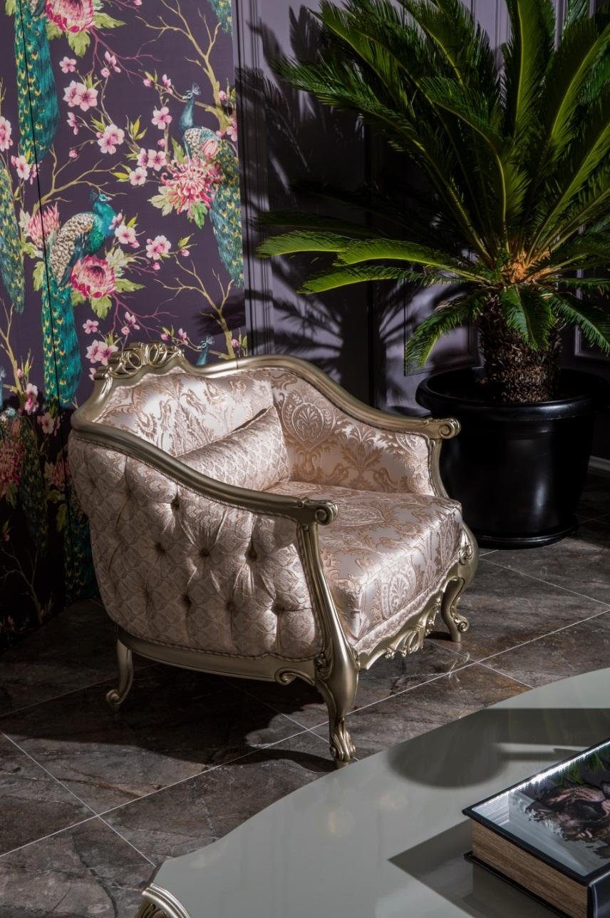 JVmoebel Sessel, Luxus Einsitzer Sessel Couch Polster Möbel Relax Club Designer