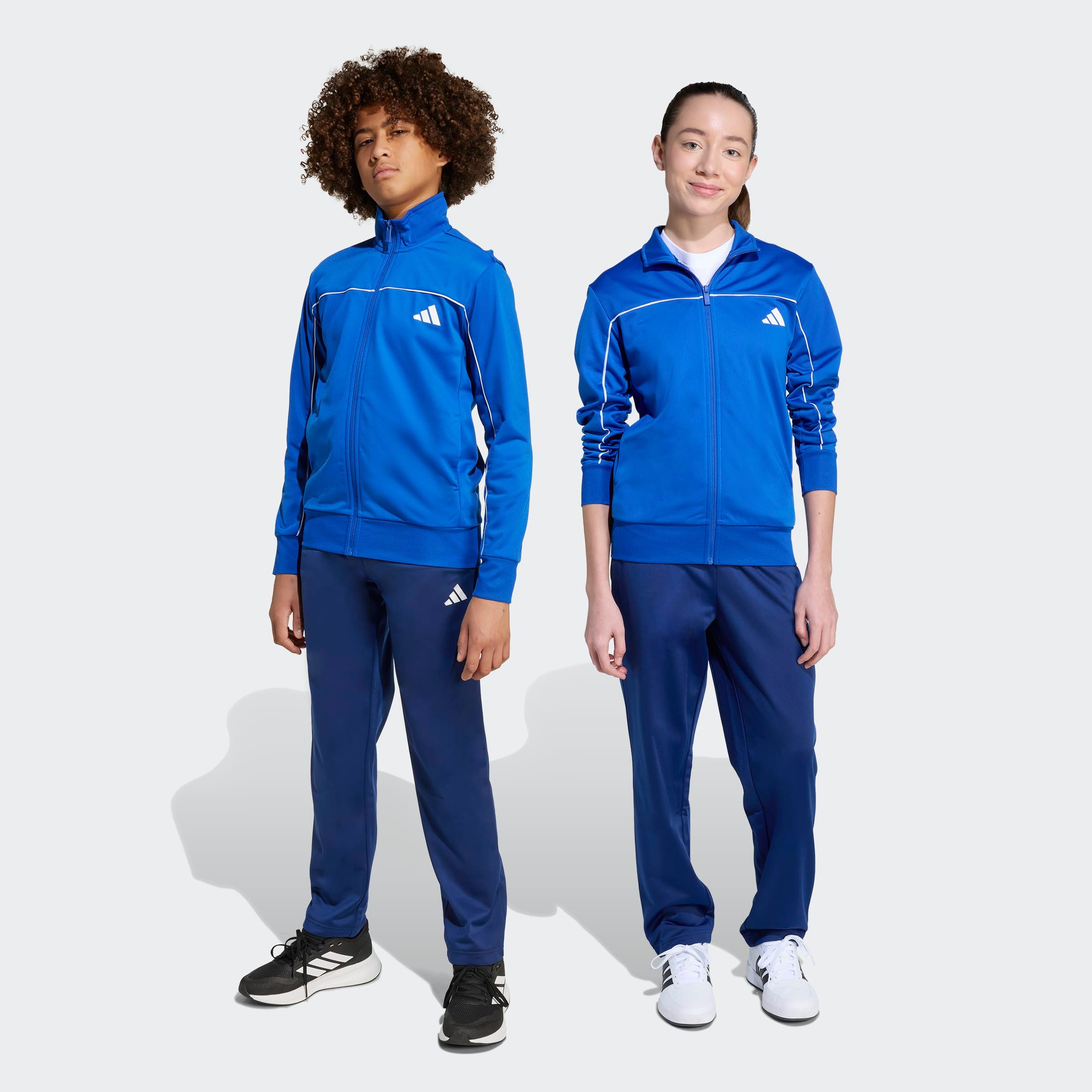 adidas Sportswear Trainingsanzug COLOUR POP AUS TRIKOT FÜR KINDER (2-tlg), für Kinder und Teens, zweiteiliges Set, mit Stehkragen