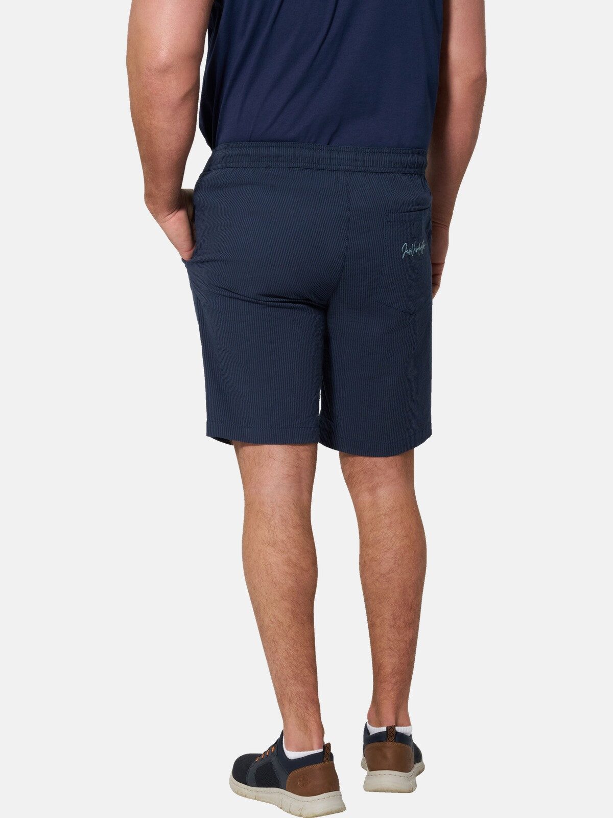 Jan Vanderstorm Bermudas EEKA mit dezenter Streifen-Optik