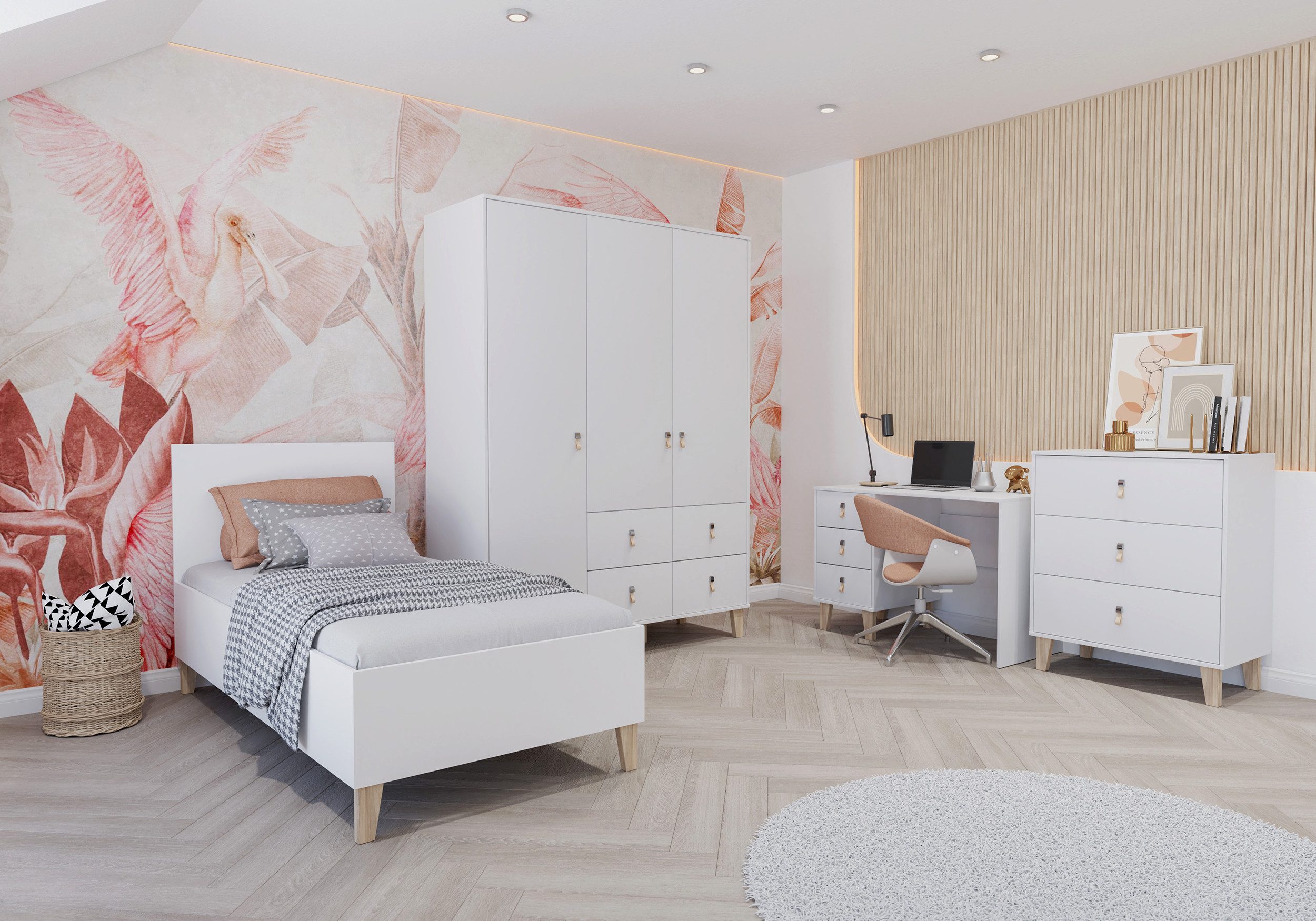 möbel-direkt.de Jugendzimmer-Set Svala, (Komplett Set, 4-tlg., günstig online kaufen