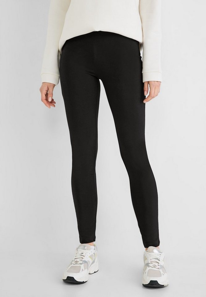 STREET ONE Leggings im Basic Style, Damen Leggings