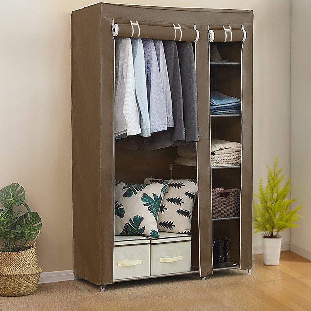 JEOBEST Stoffschrank Kleiderschrank, Stoffschrank, faltbare Garderobe günstig online kaufen