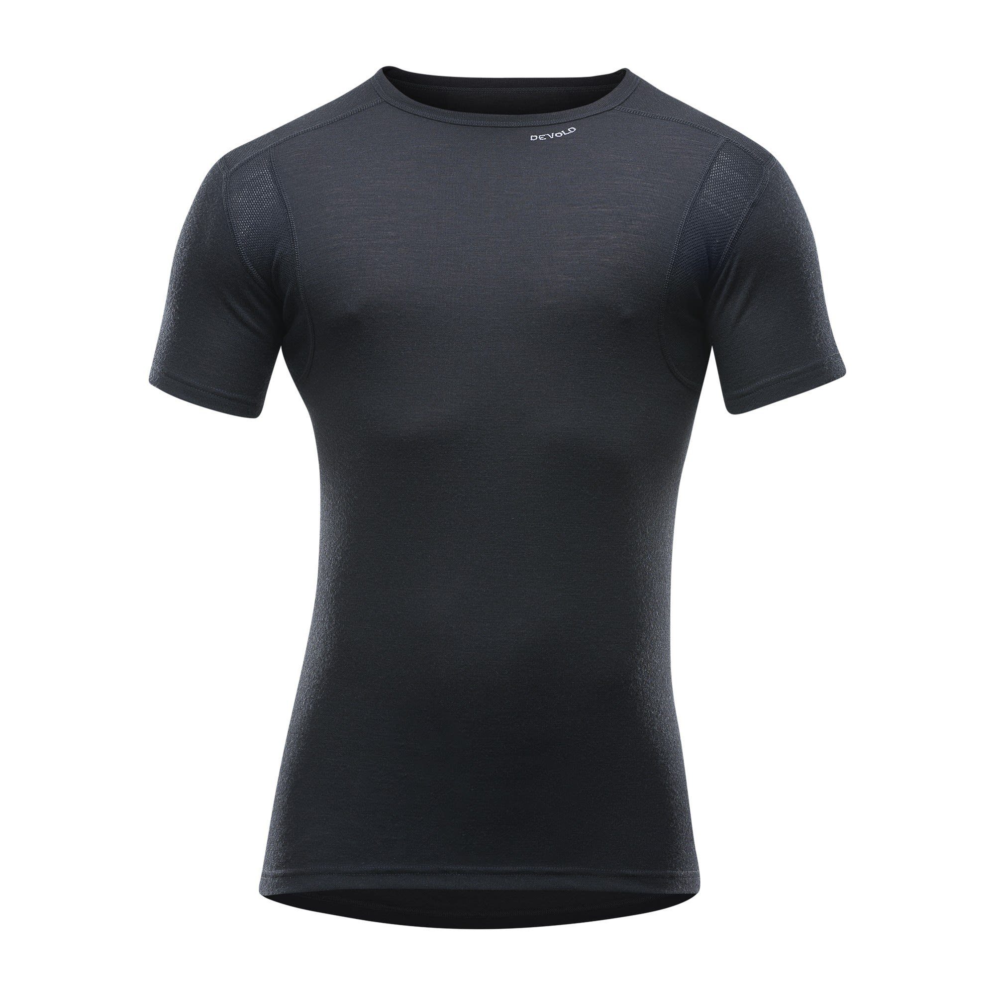 Devold Herren Devold Kurzarm-Shirt M Langarmbluse Black T-shirt Hiking