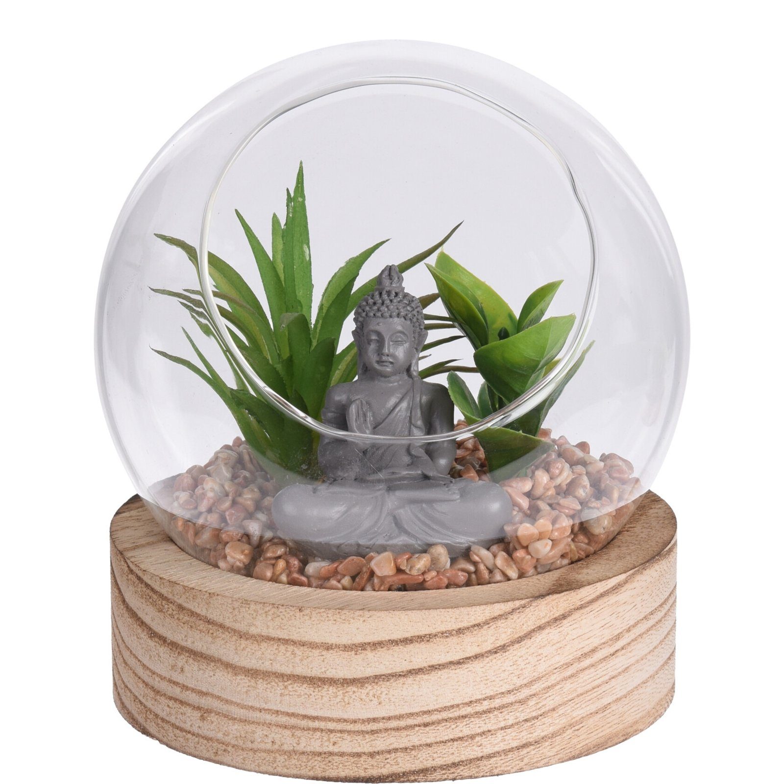 Kunstblume Dekopflanze in Glaskugel, HTI-Living, Höhe 12.5 cm, Kunstblume m günstig online kaufen