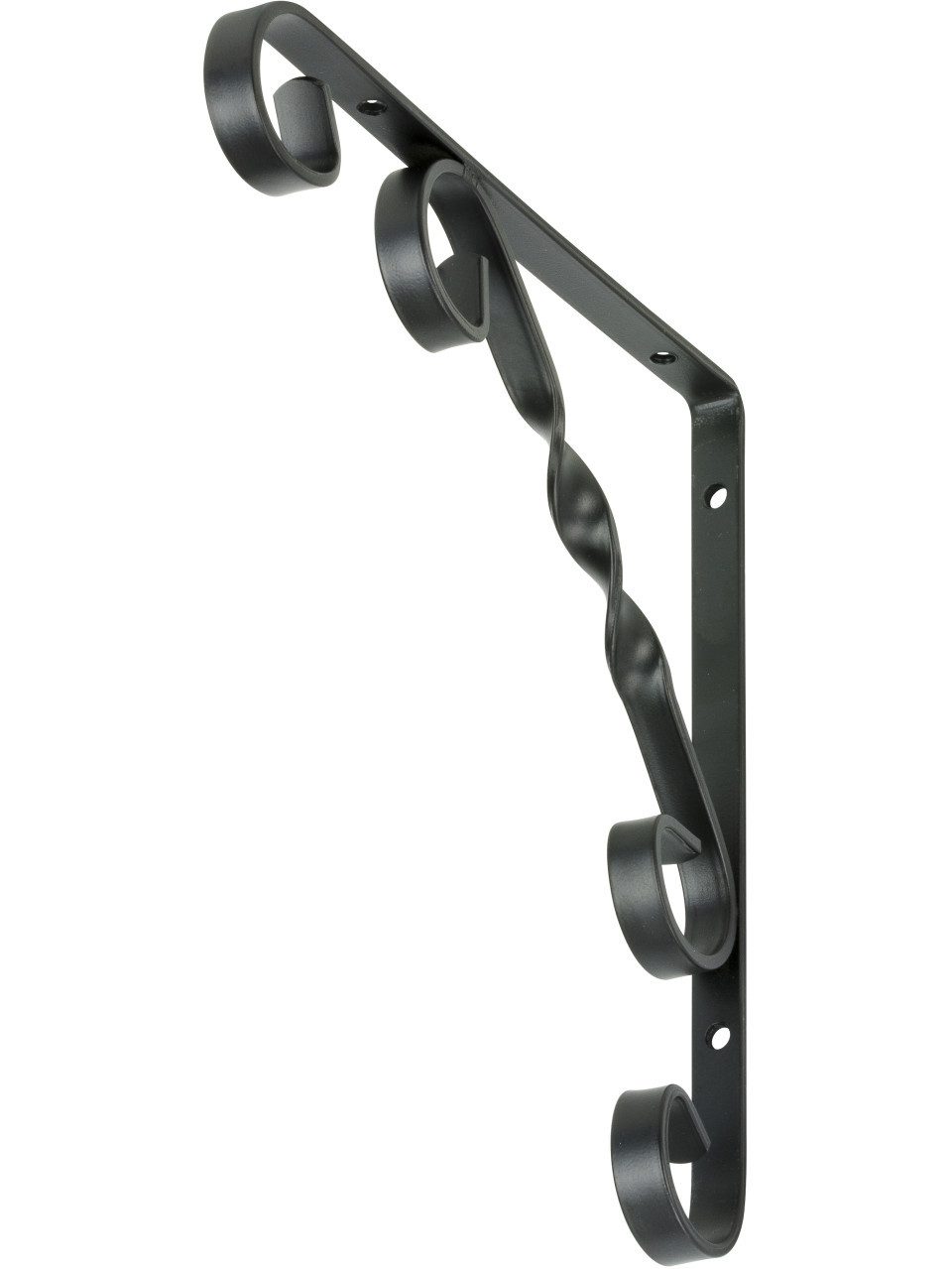 Vormann Wandregalhalter Vormann Schmiedeeiserne Konsolen schwarz 20.7 x