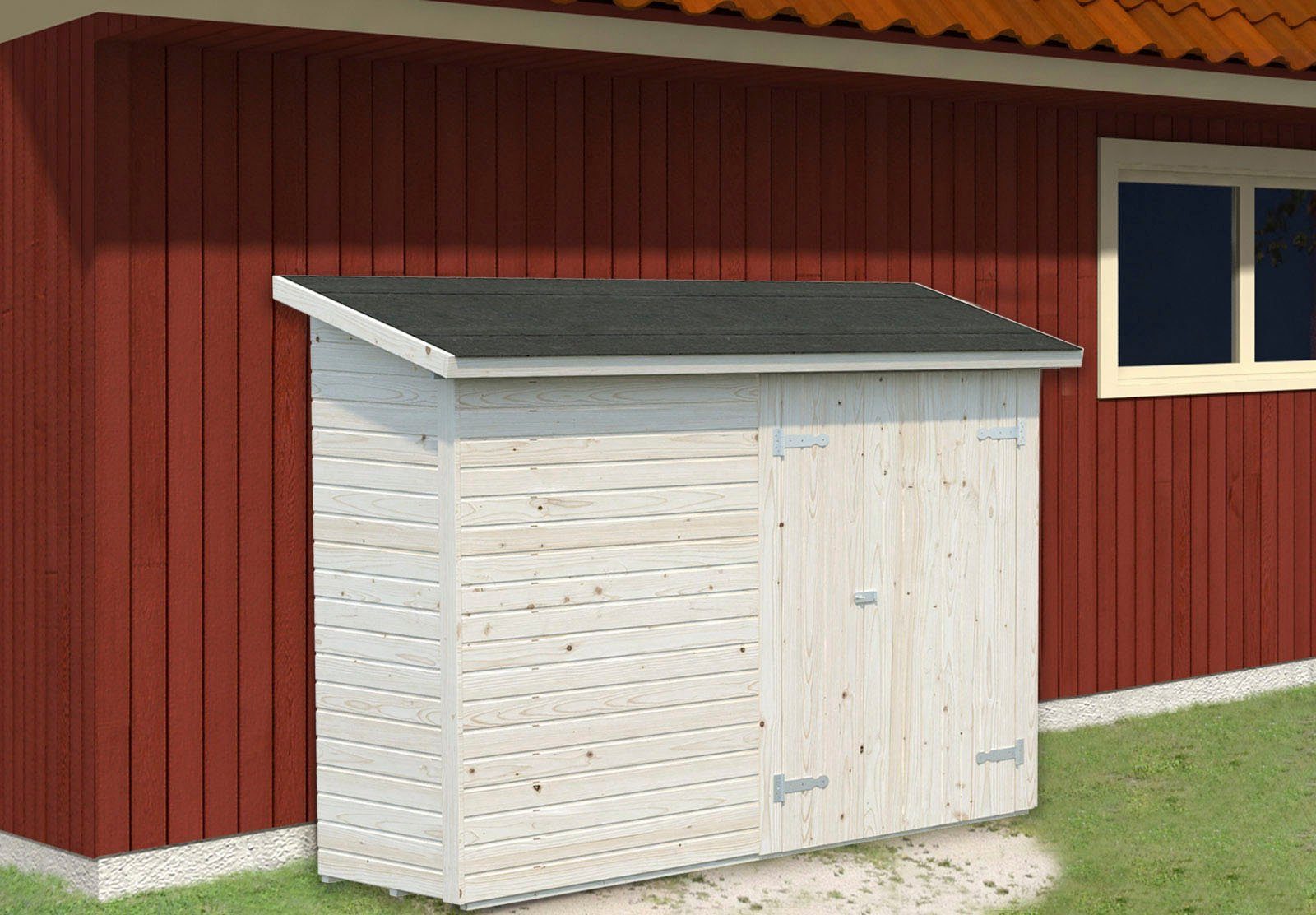 Palmako Gerätehaus Leif, BxT: 254x112 cm, natur