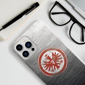 DeinDesign Handyhülle Eintracht Frankfurt SGE Logo Eintracht Logo Scratched, Apple iPhone 13 Pro Max Silikon Hülle Bumper Case Handy Schutzhülle