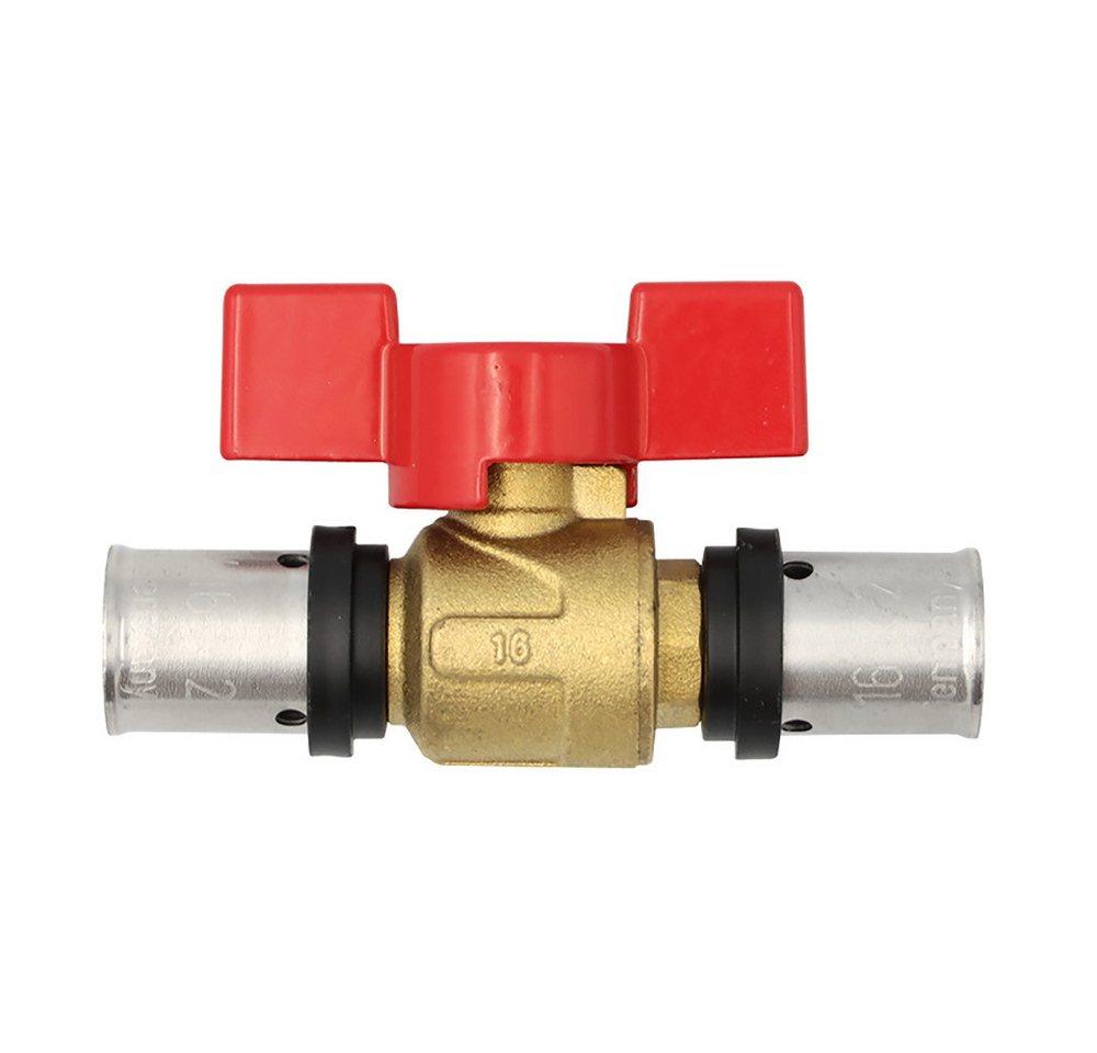 Thumbnail - PipeTec Deutschland Pressfitting Press-Kugelhahn Absperrhahn 16x2 mm TH Kontur Verbundrohr Heizung