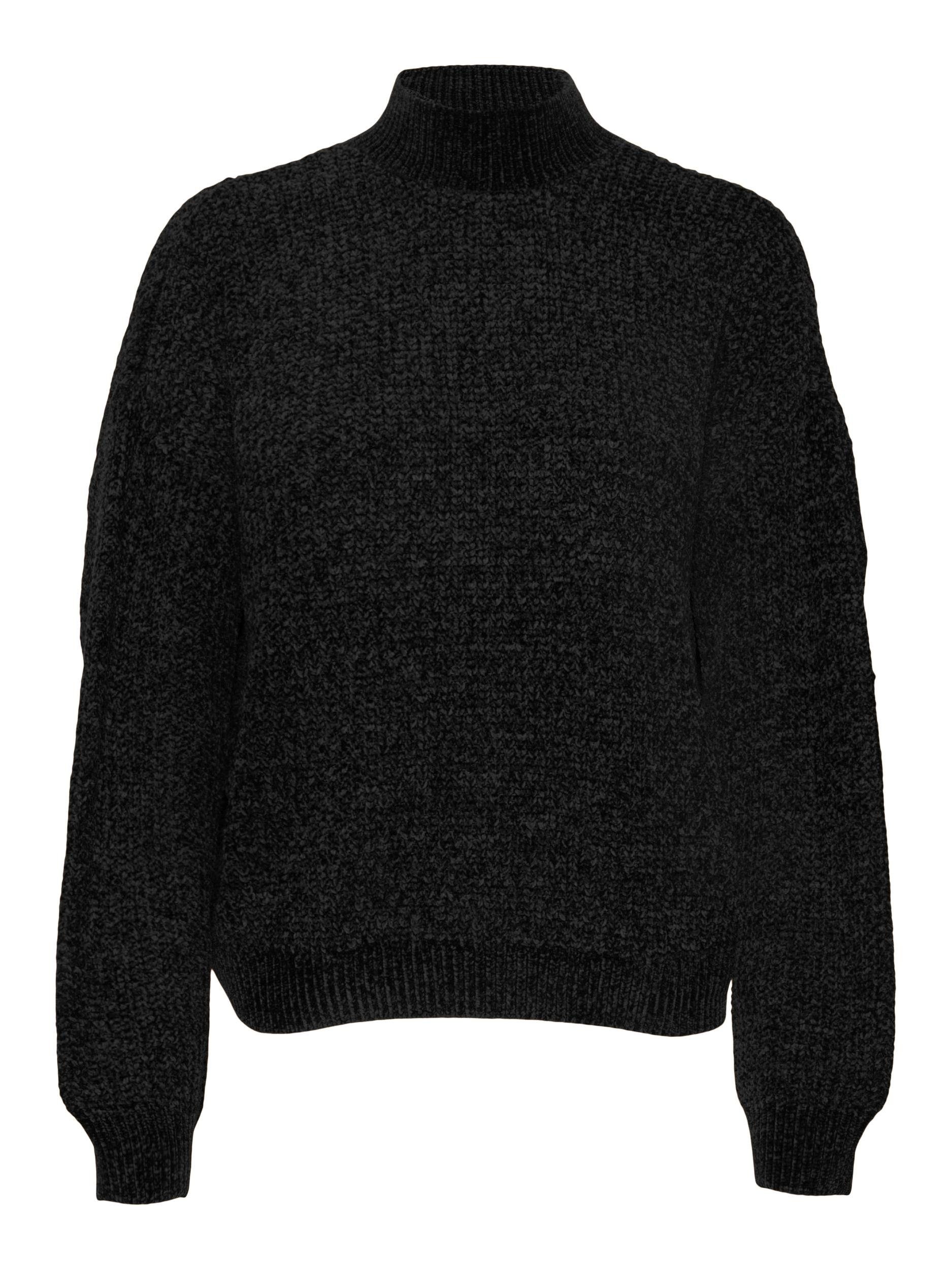 Vero Moda Strickpullover VMKAIA LS BF PULLOVER HIGHNECK Black