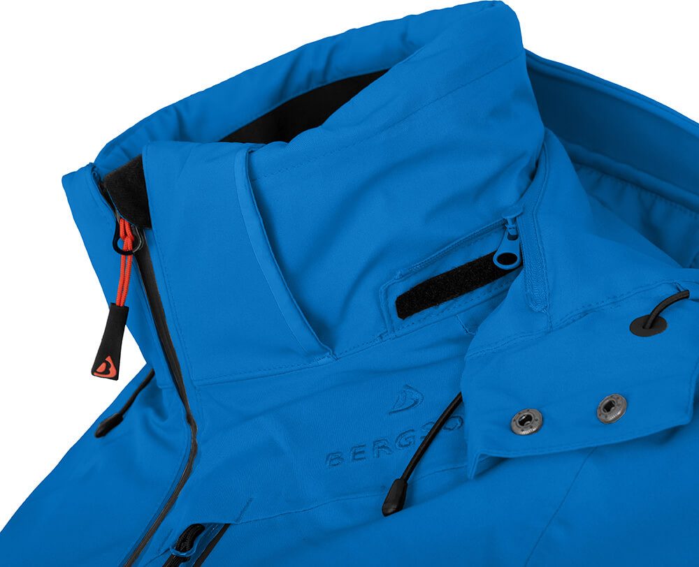 Bergson Skijacke NICE Damen Skijacke, wattiert, 20000 mm Wassersäule, Normalgrößen, blau