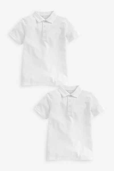 Next Poloshirt Schul-Poloshirts aus Baumwolle im 2er-Pack (2-tlg)