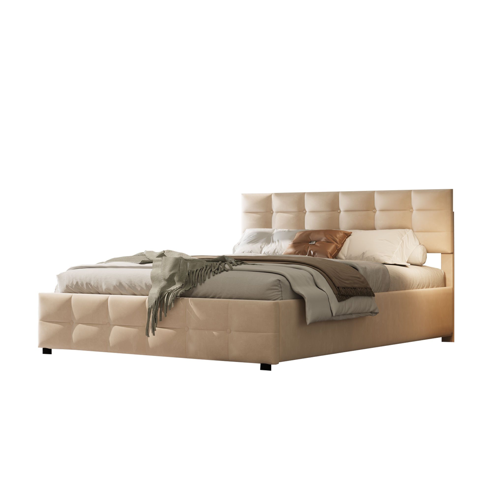 HAUSS SPOLE Polsterbett 180x200cm hydraulisches Bett günstig online kaufen