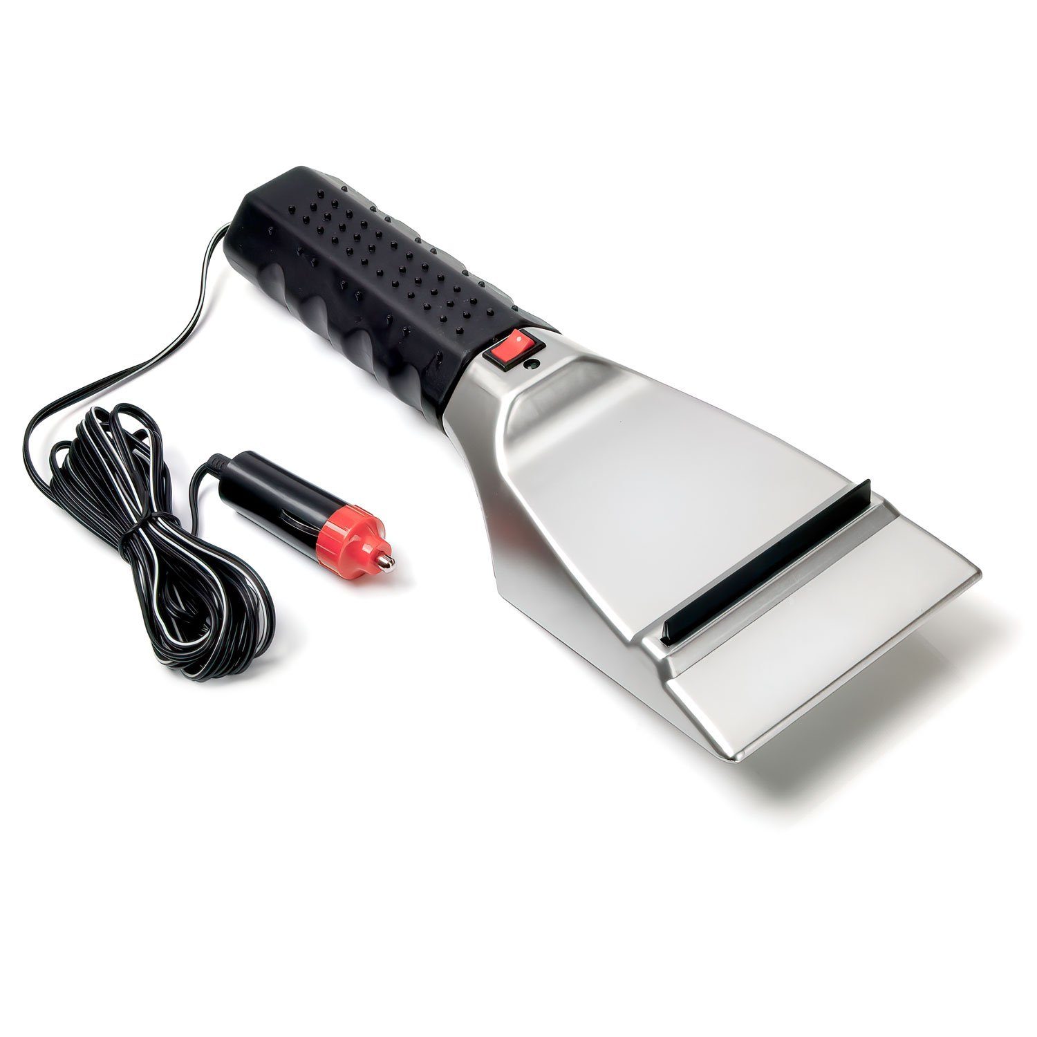 Goods+Gadgets Eiskratzer Elektrischer Eiskratzer – Eisschaber Auto mit Power-Heizelement 12V Eisbefreier Scheibenkratzer