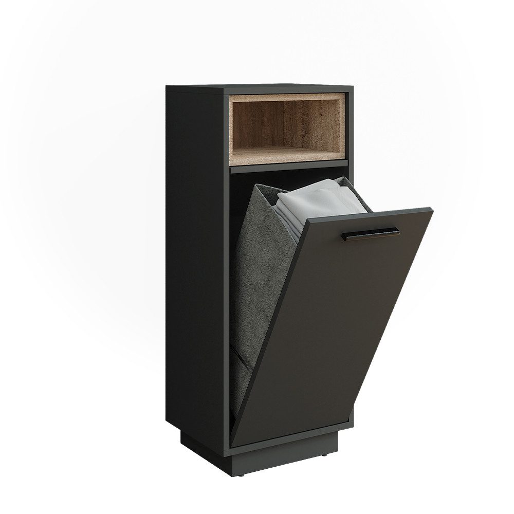 Vicco Wäscheschrank Beatrice, Anthrazit/Sonoma, 38 x günstig online kaufen