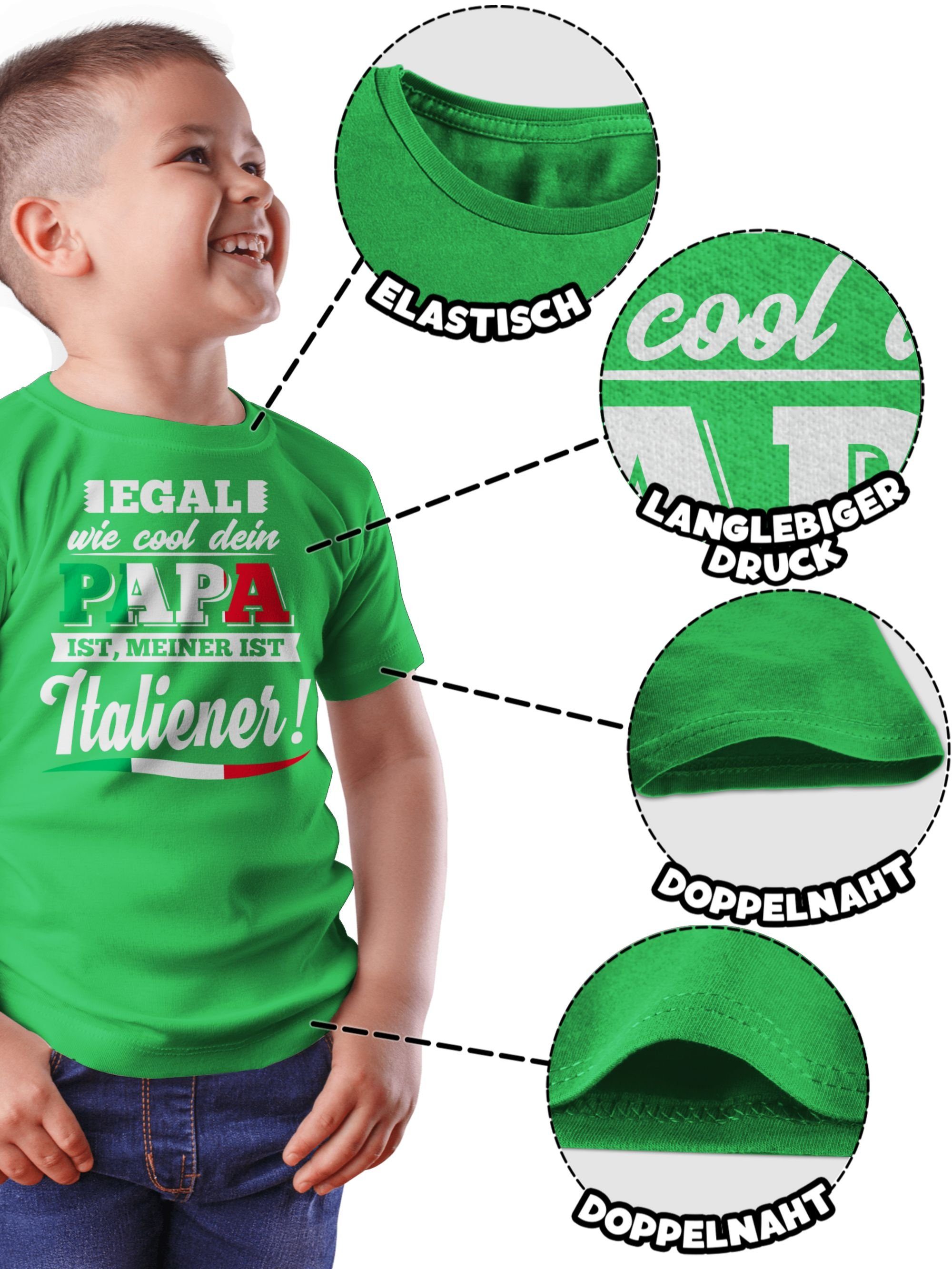 Grün wie Statement 3 dein Shirtracer Papa Kinder meiner Italiener Sprüche ist Cool Egal T-Shirt