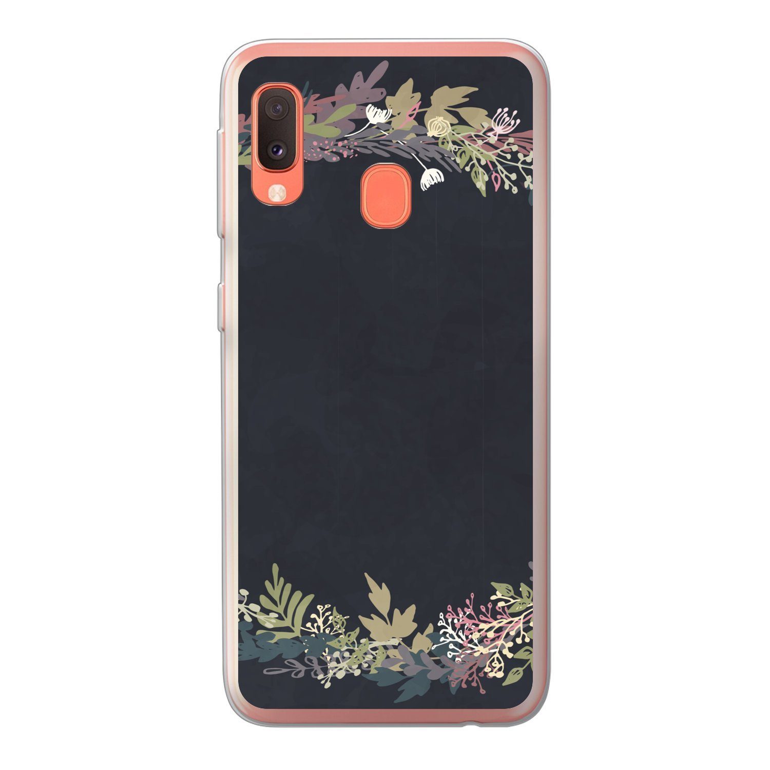 MuchoWow Handyhülle für Samsung Galaxy A20e Girlande - Pastell - Sommer, Smartphone-Bumper, Print, Handy Schutzhülle Dünn