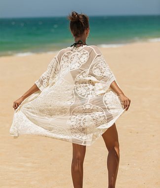 ZWY Strandkleid Gestrickte Strandkleid Sommer,strandkleid damen luftig (Bikini Cover Up) Lässt sich schnell über Ihren Badeanzug ziehen. Leicht und einfach
