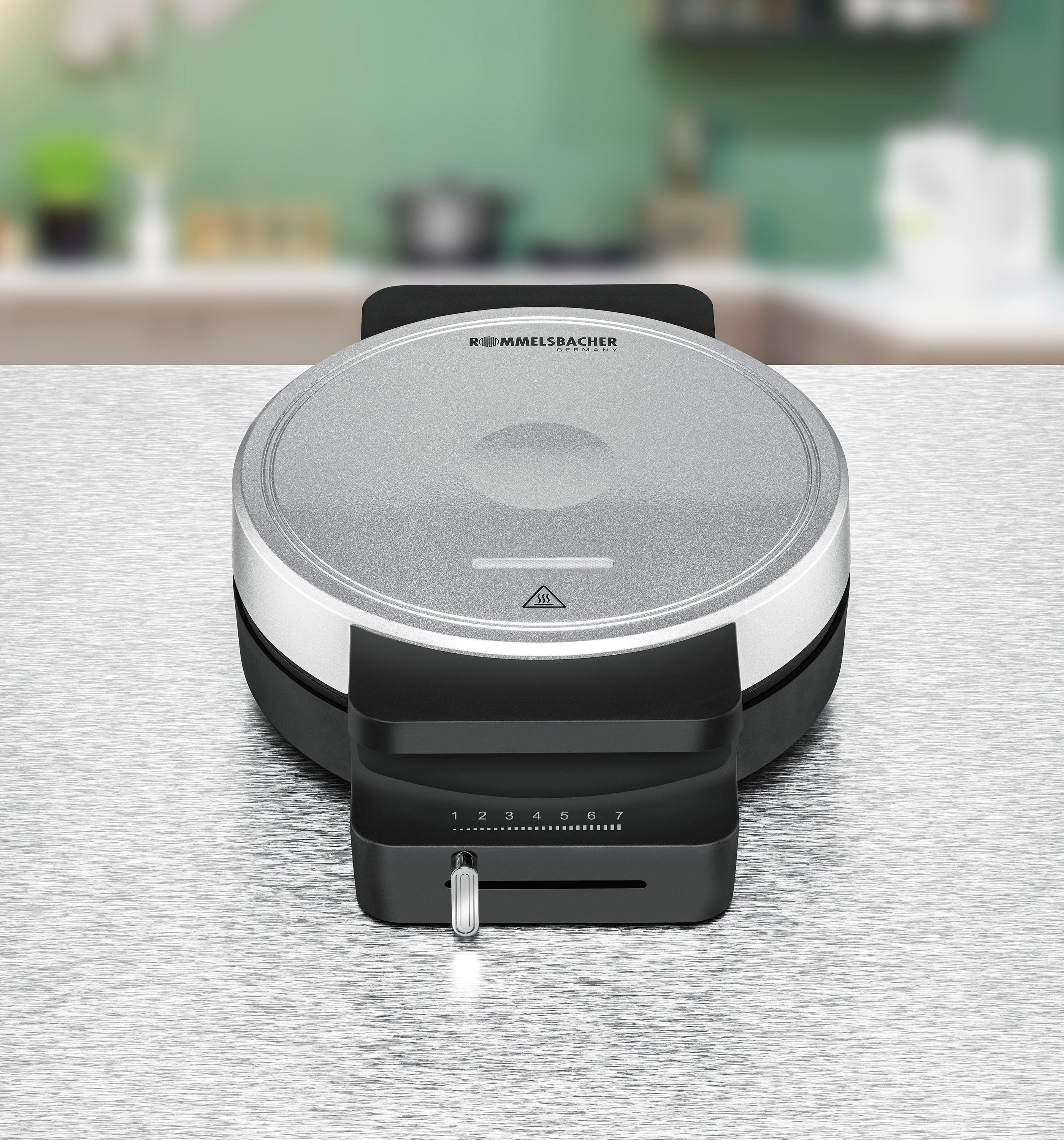 Rommelsbacher Waffeleisen WA 850, 850 W, Herzform à 17,5 cm Ø, stufenlose Temperaturregelung