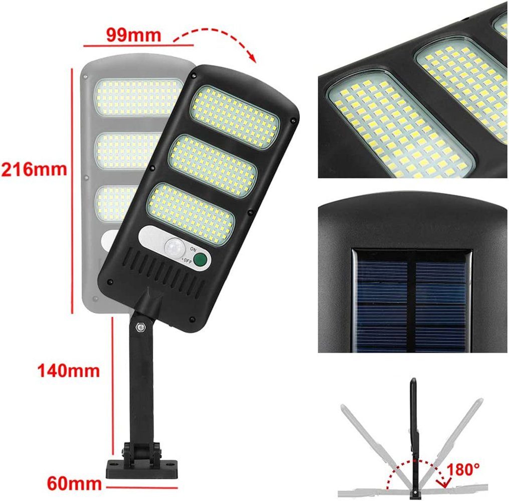 Außen, GelldG Solarleuchte LED LED Solarlampe mit Bewegungssensor 213 Solarleuchte für