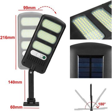 GelldG LED Solarleuchte Solarleuchte für Außen, 213 LED Solarlampe mit Bewegungssensor
