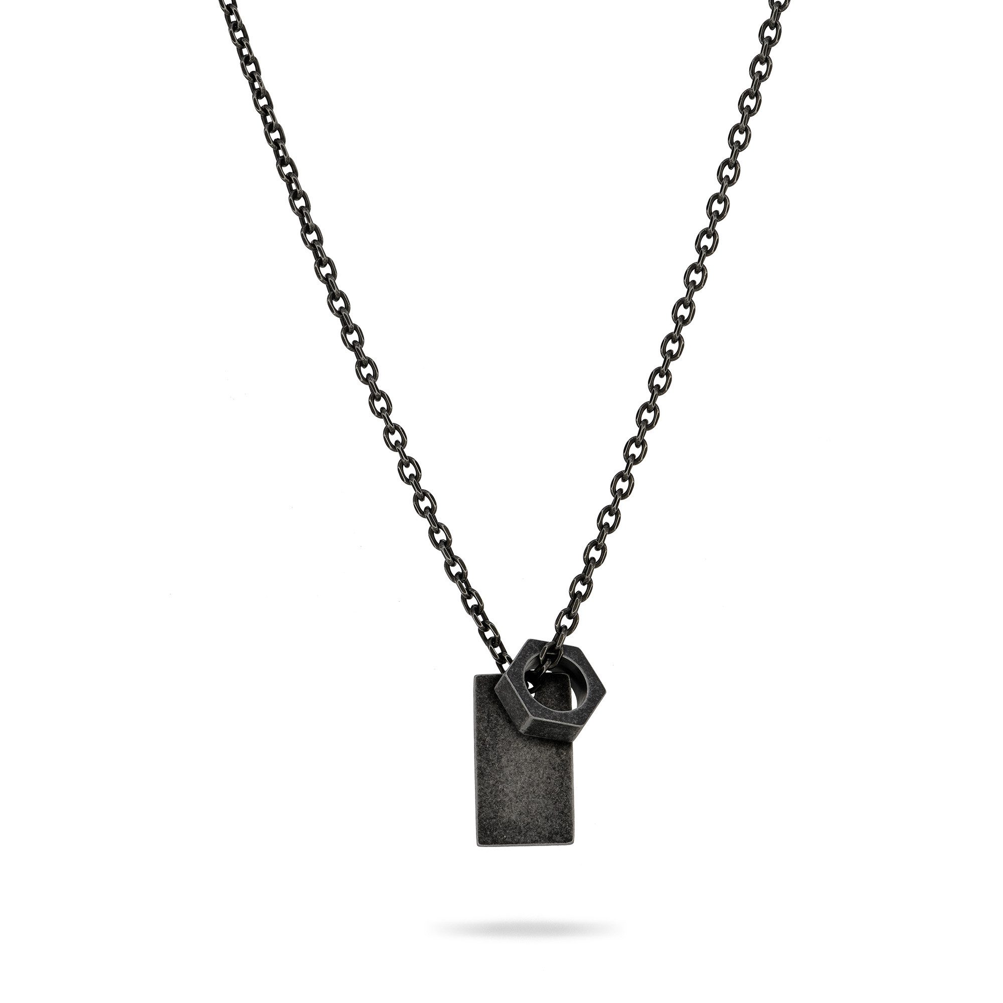 Kette mit Anhänger Schmuck Geschenk Edelstahl Halskette The Twist