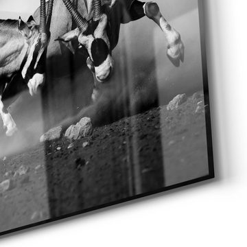 DEQORI Magnettafel 'Aggressive Oryxantilopen', Whiteboard Pinnwand beschreibbar