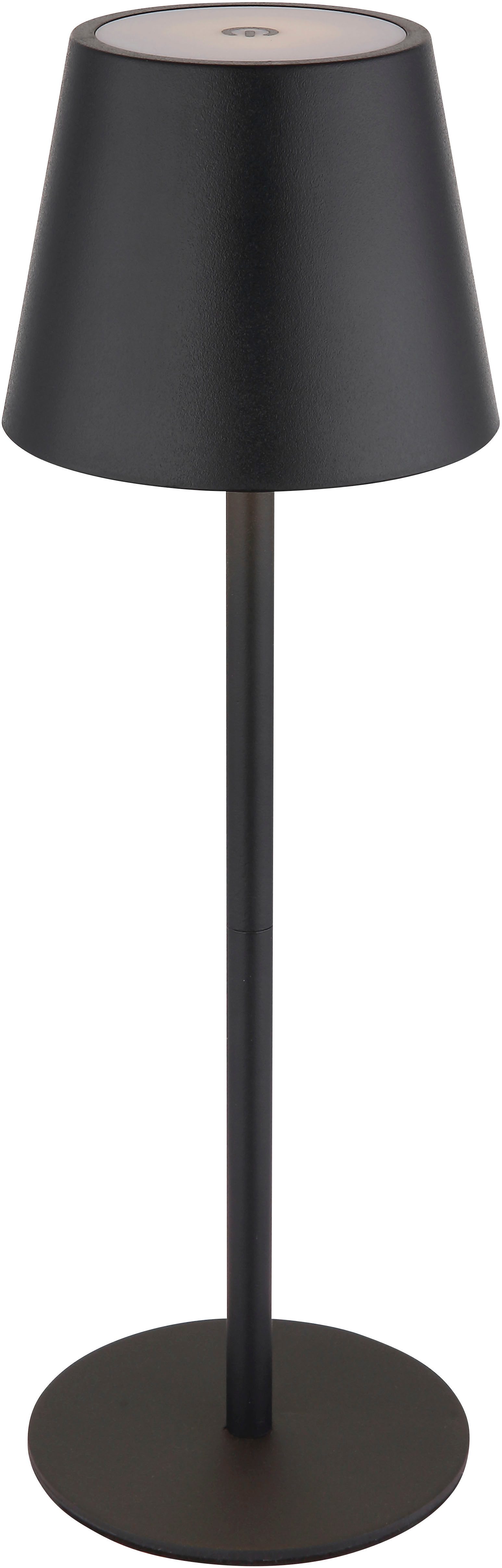 OTTO home LED Tischleuchte Alennia Akkuleuchte inkl. Flaschenaufsatz, Memoryfunktion, LED fest integriert, warmweiß - kaltweiß, stufenloser Touchdimmer, Farben fixierbar, USB-C, Akkulampe, CCT