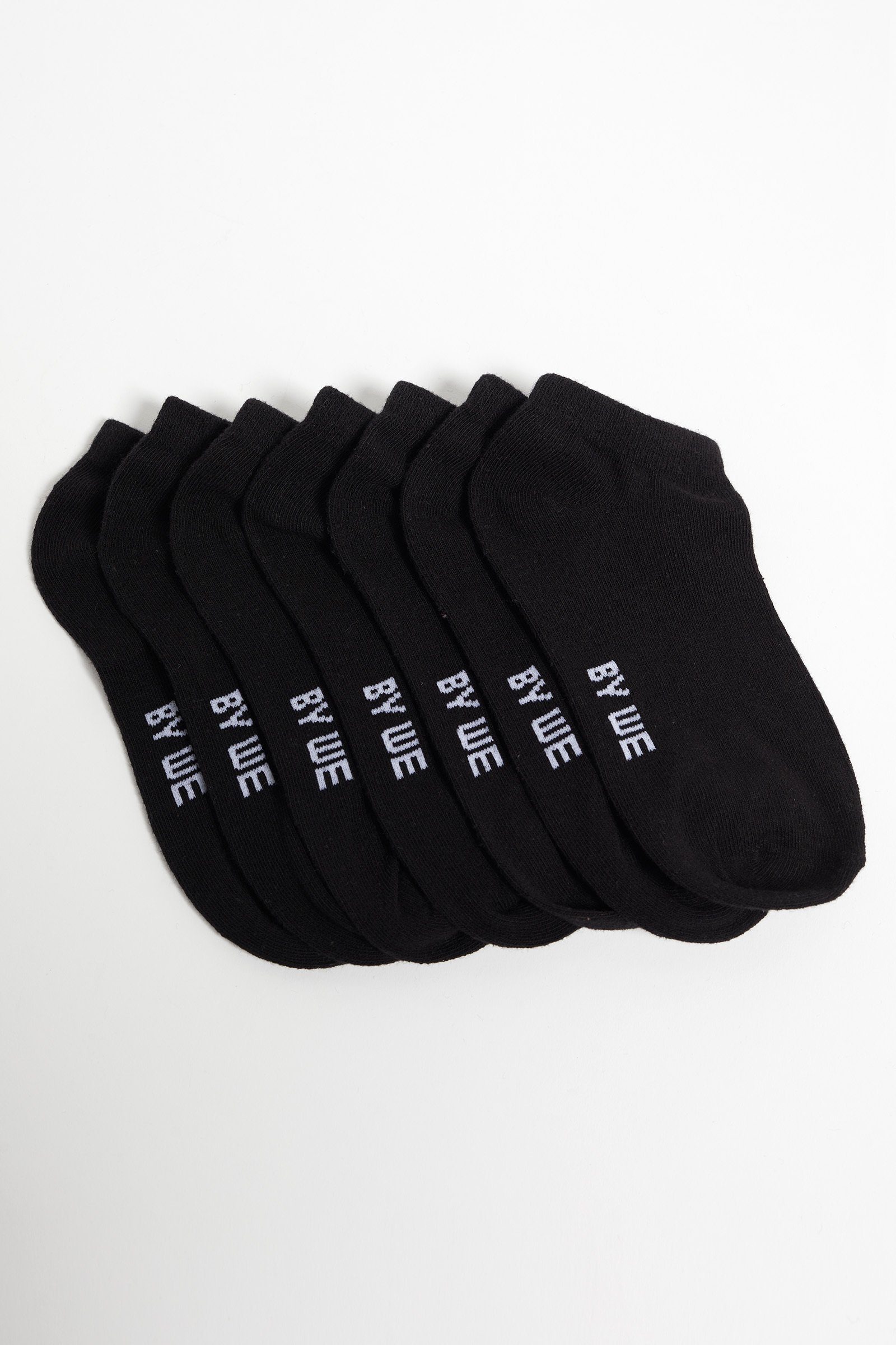 Schwarz Socken WE Fashion (7-Paar)