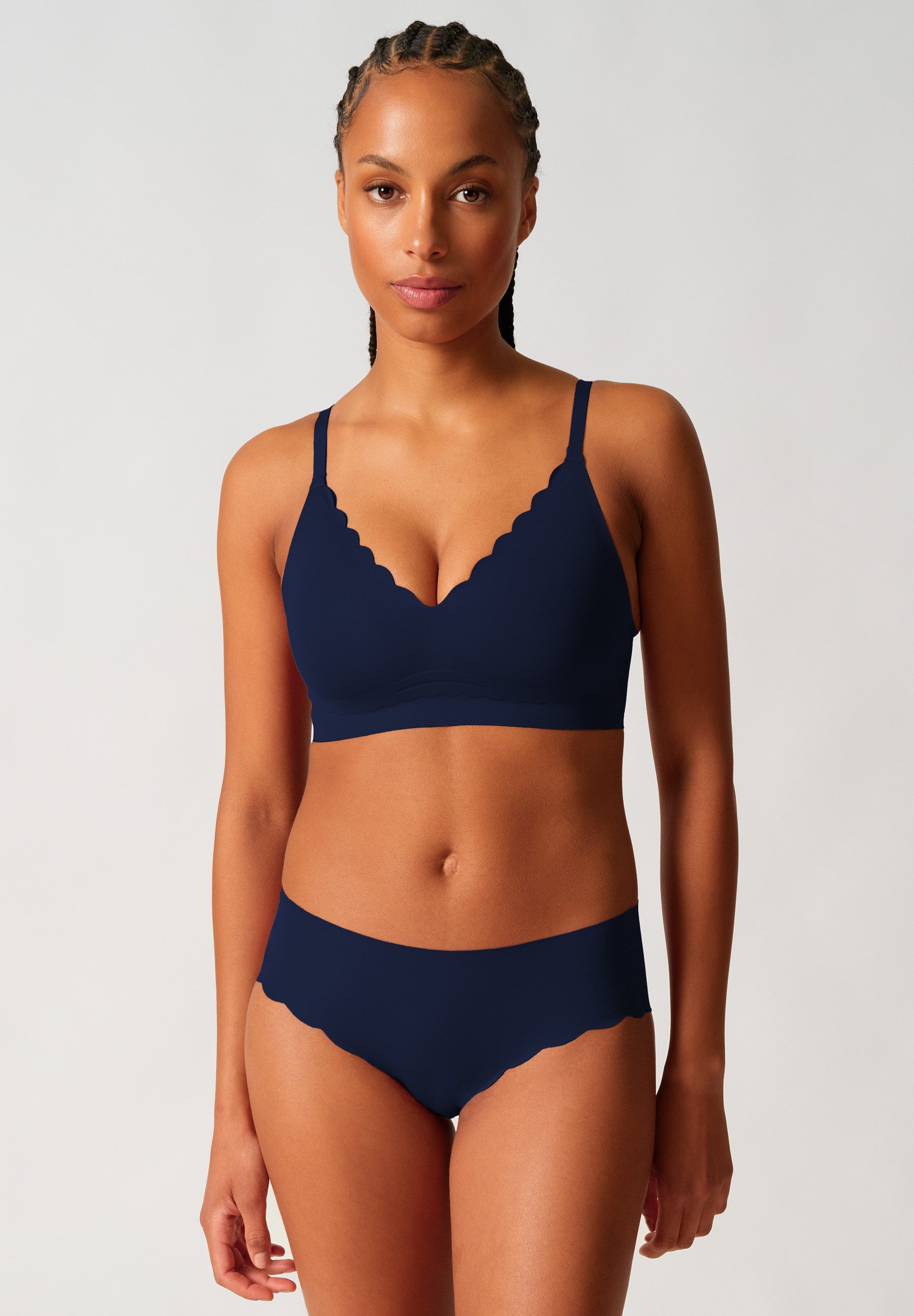 Skiny Bustier Sensation doppellagig, mit herausnehmbaren Pads, V-Ausschnitt