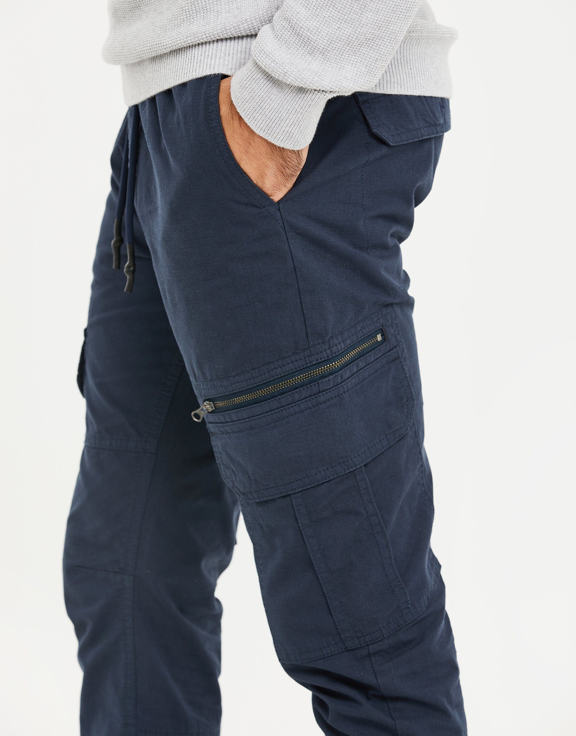 THB Threadbare - dunkelblau Trousers Navy Cargohose Eleven