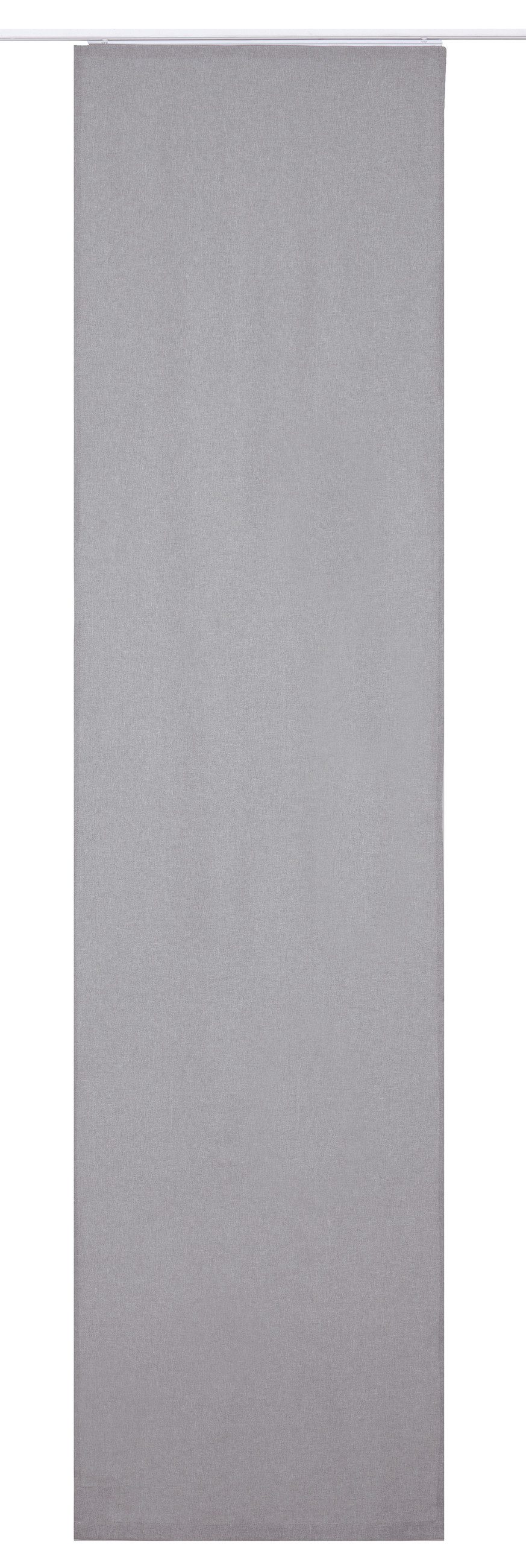 ELBERSDRUCKE Schiebegardine Schiebevorhang mit Klettband Lino grau 245 x 60 cm (1 St), Klettband, blickdicht, Polyester, einfarbig, modern